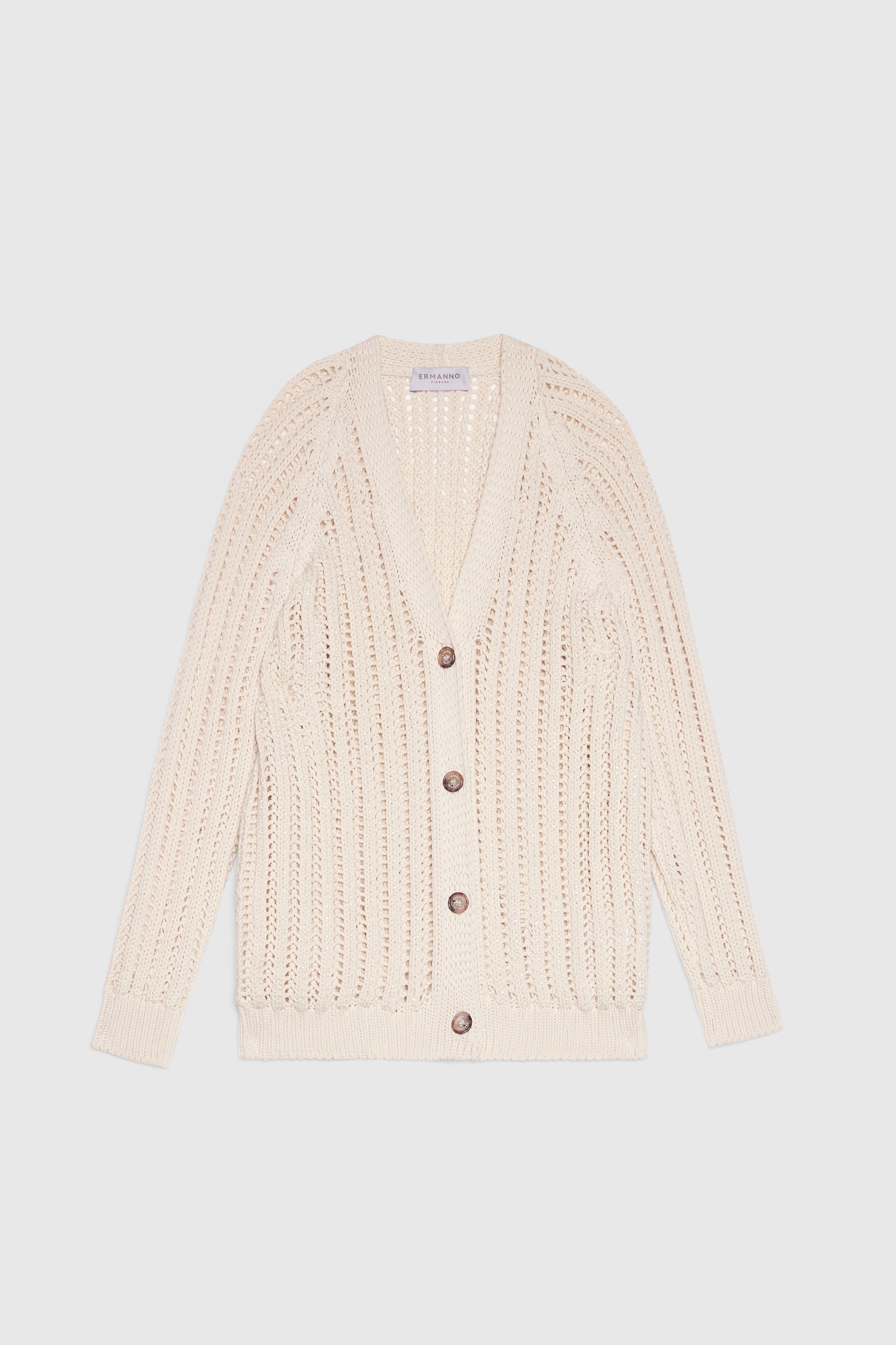 CARDIGAN OVER IN MAGLIA TRAFORATA