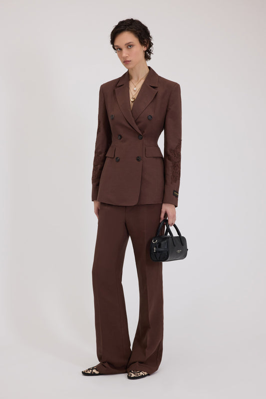 PANTALONI ELEGANTI CON ELASTICO LOGATO IN VITA