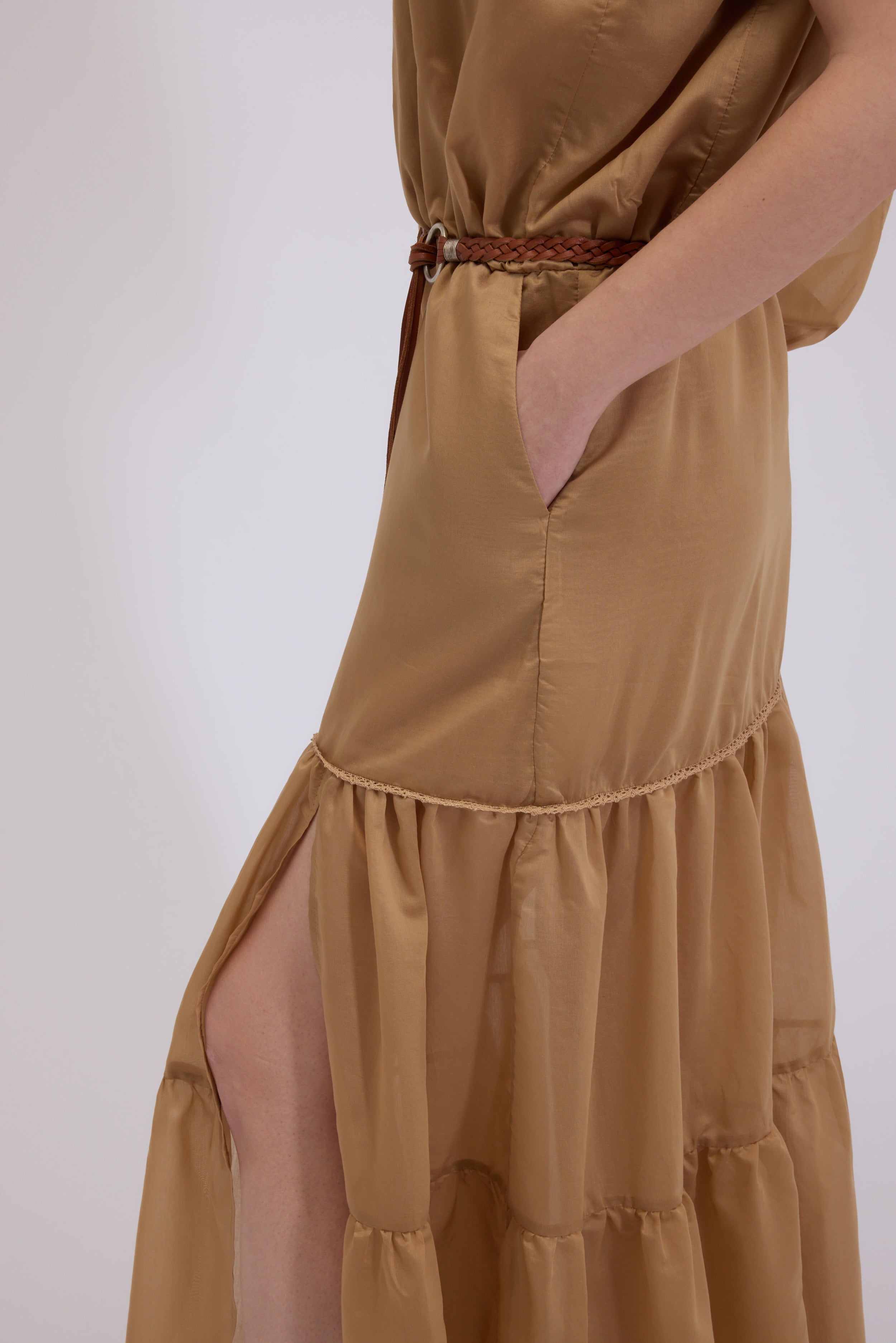 ABITO MONOSPALLA LUNGO IN MUSSOLA