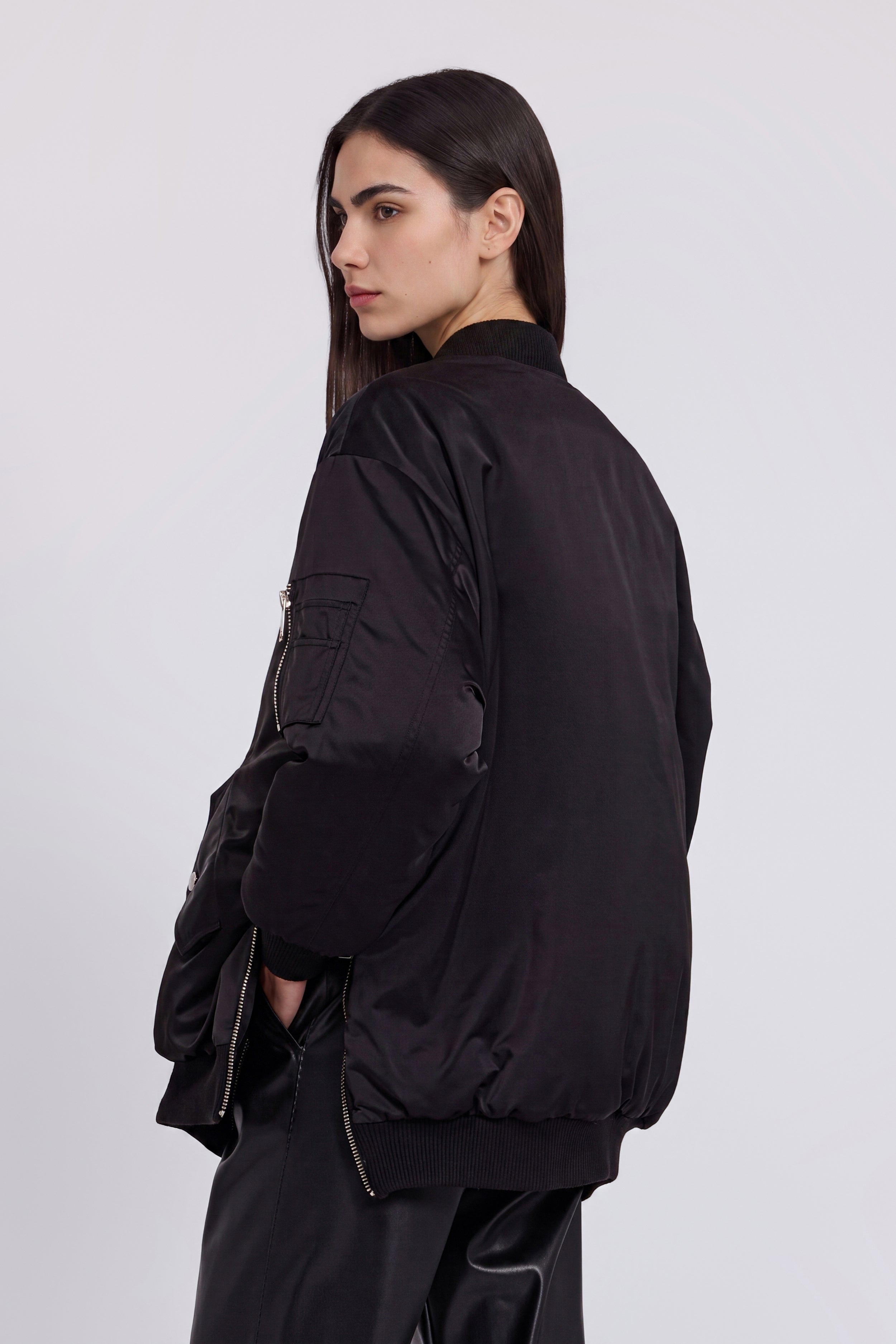 BOMBER JACKET WITH JEWEL EMBROIDERIES