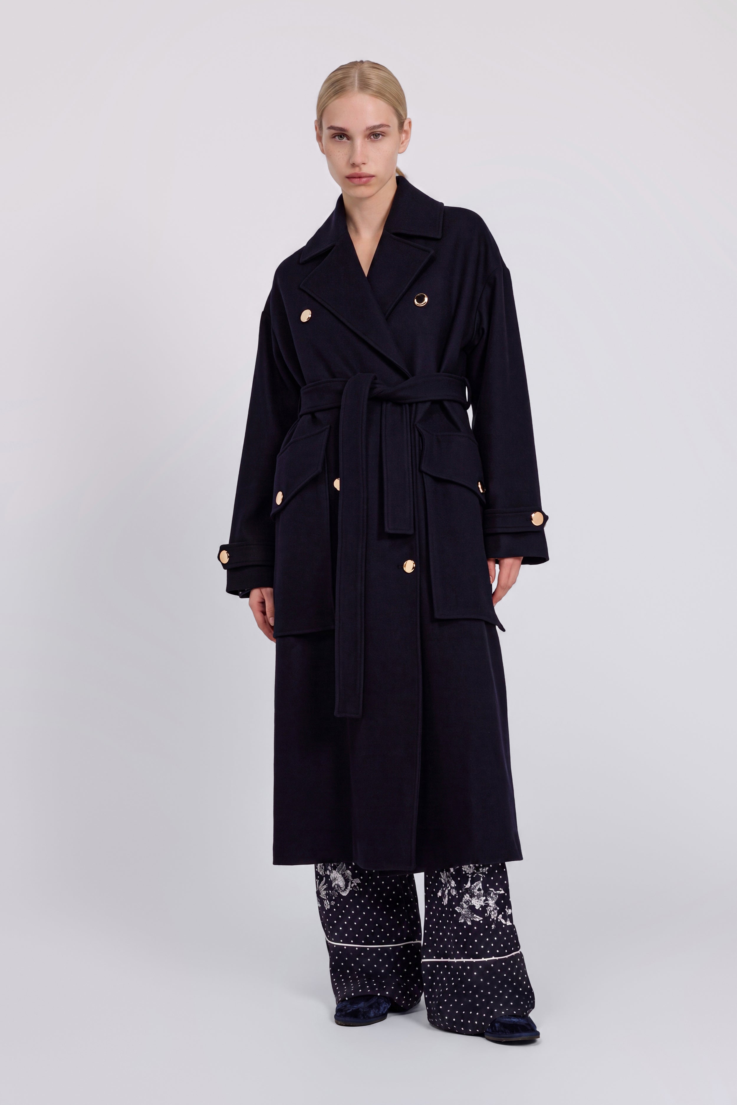 MANTEAU LONG AVEC CEINTURE