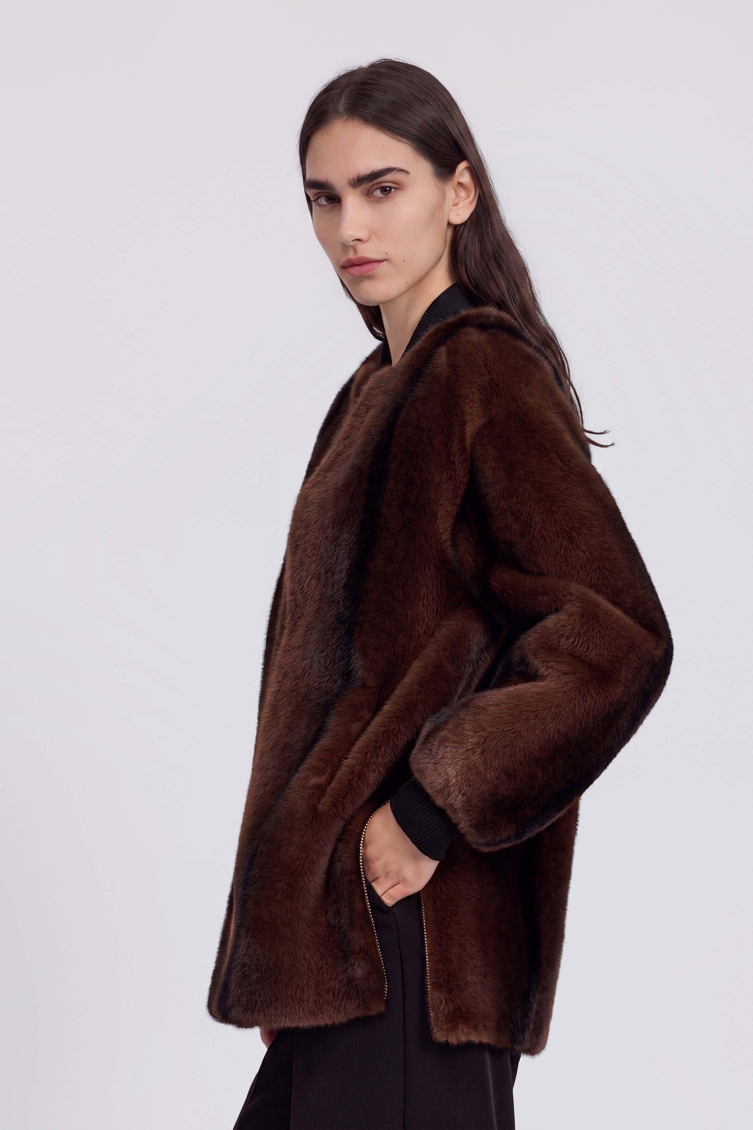 BOMBER IN VISONE ECOLOGIO CON SPACCHI