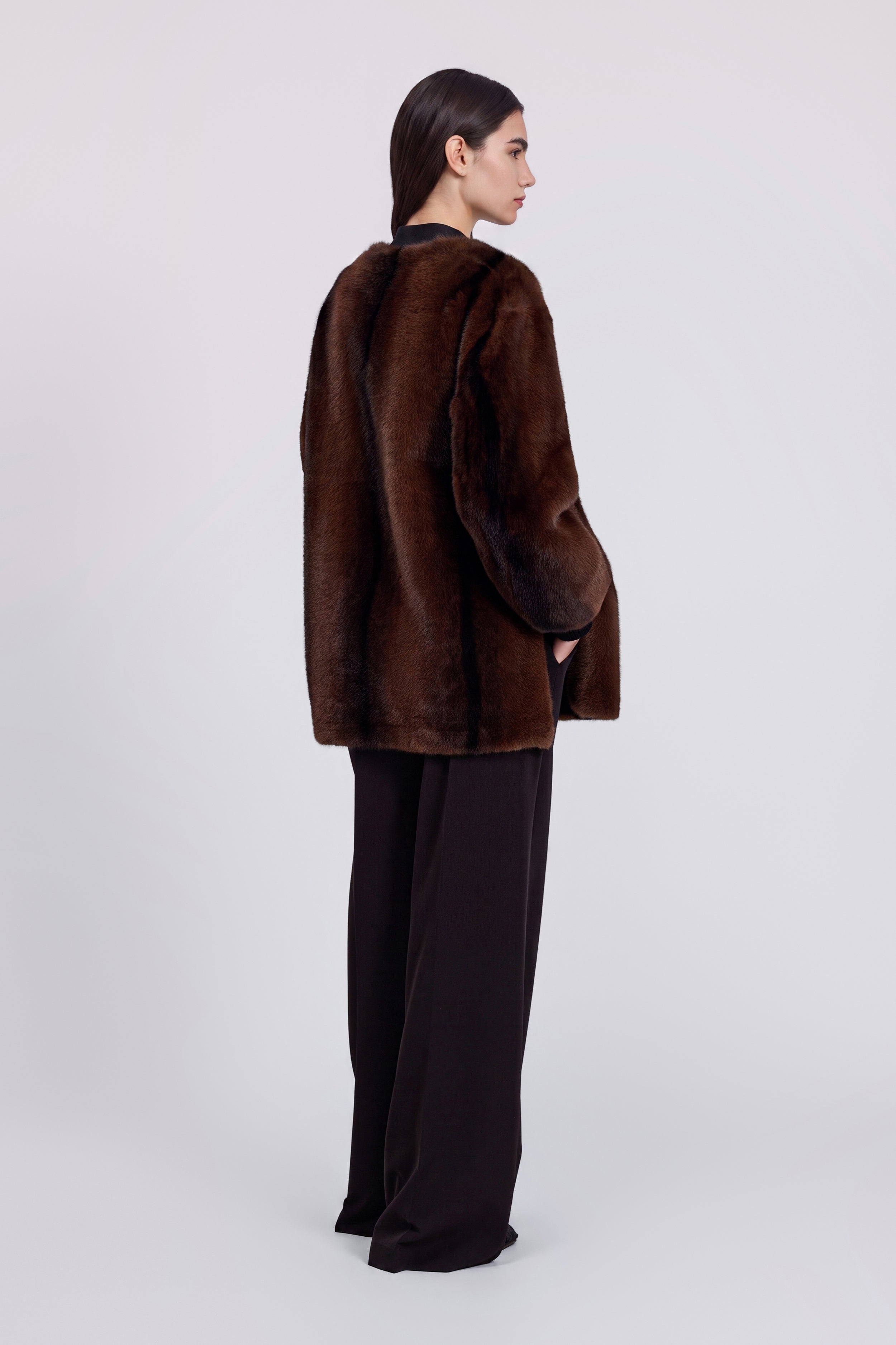 BOMBER IN VISONE ECOLOGIO CON SPACCHI
