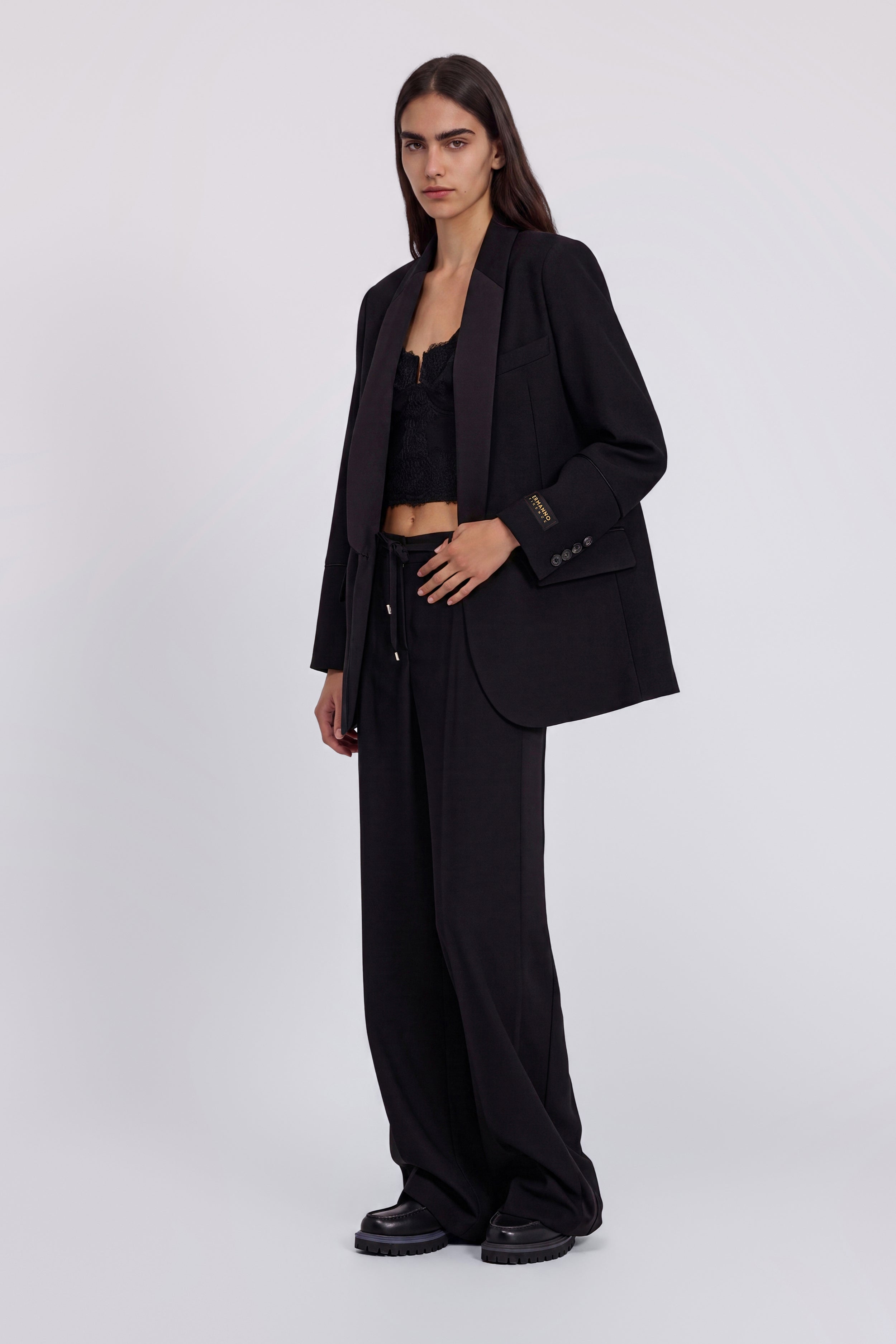 BLAZER MONOPETTO CON REVER E DETTAGLI SMOKING