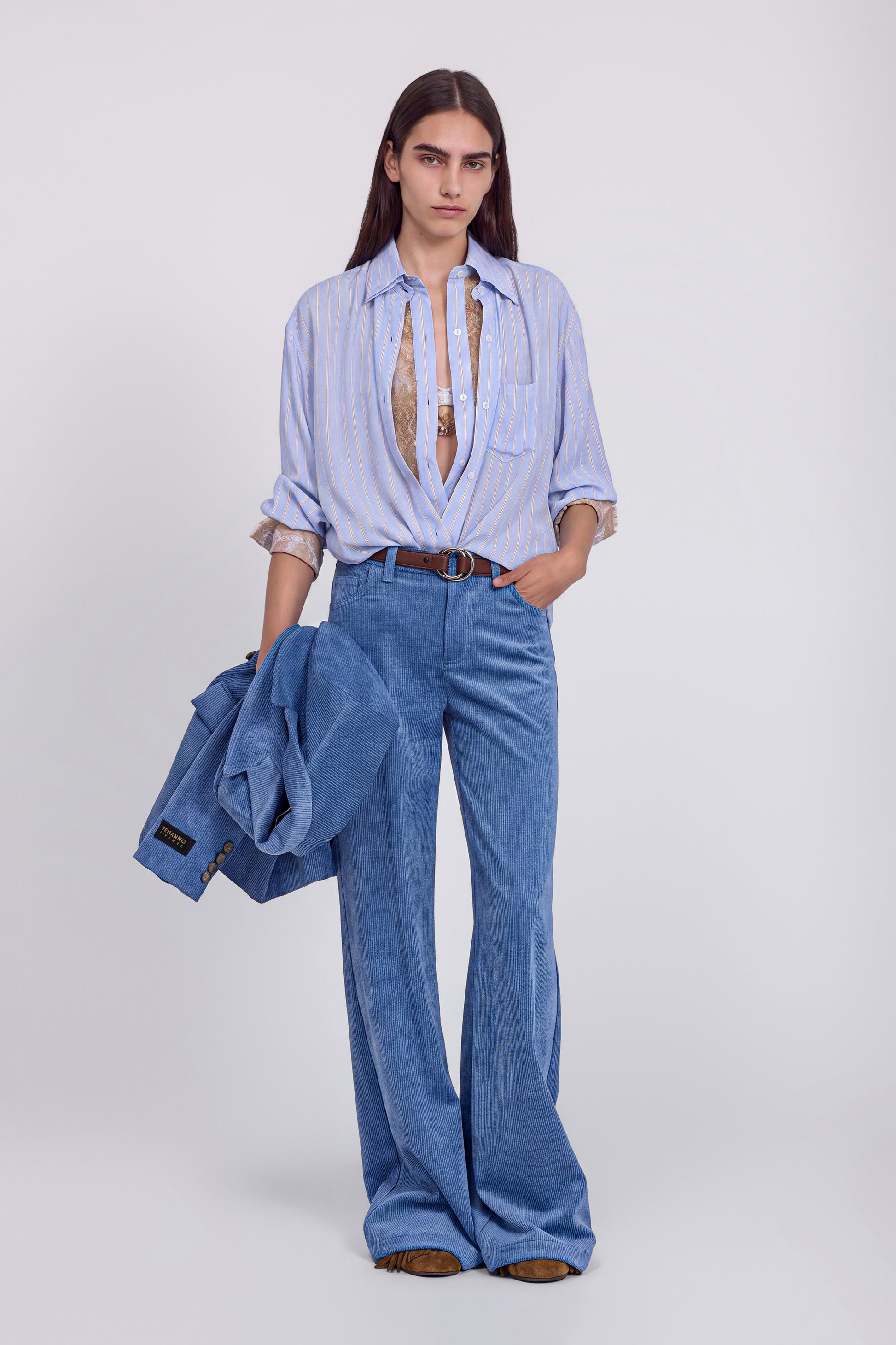 collar inserts for dress shirts cotton slim a-line shirt with and stepped insert 70mm stays Hot Sale Plastic Collar Stays