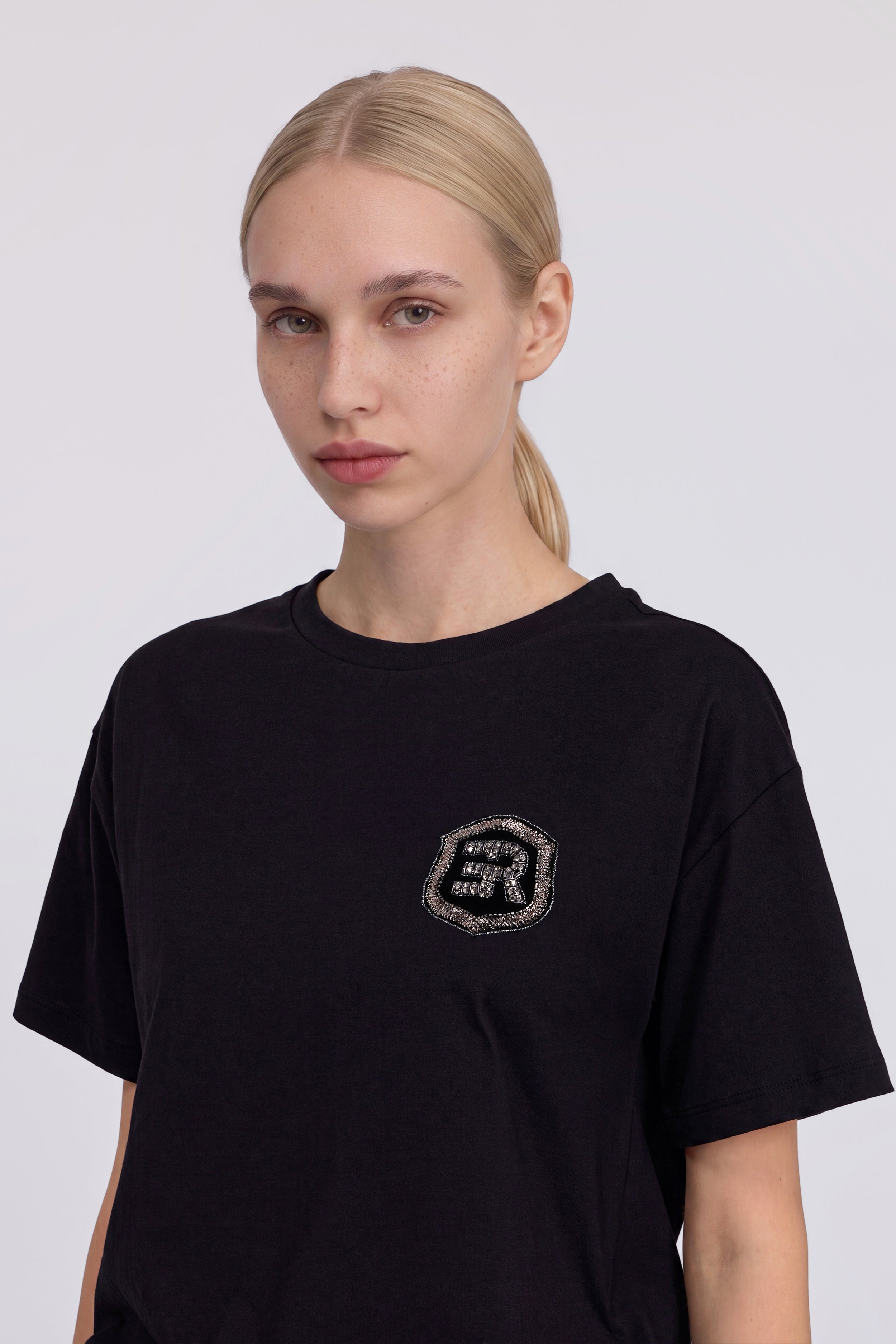 T-SHIRT DI JERSEY CON LOGO GIOIELLO