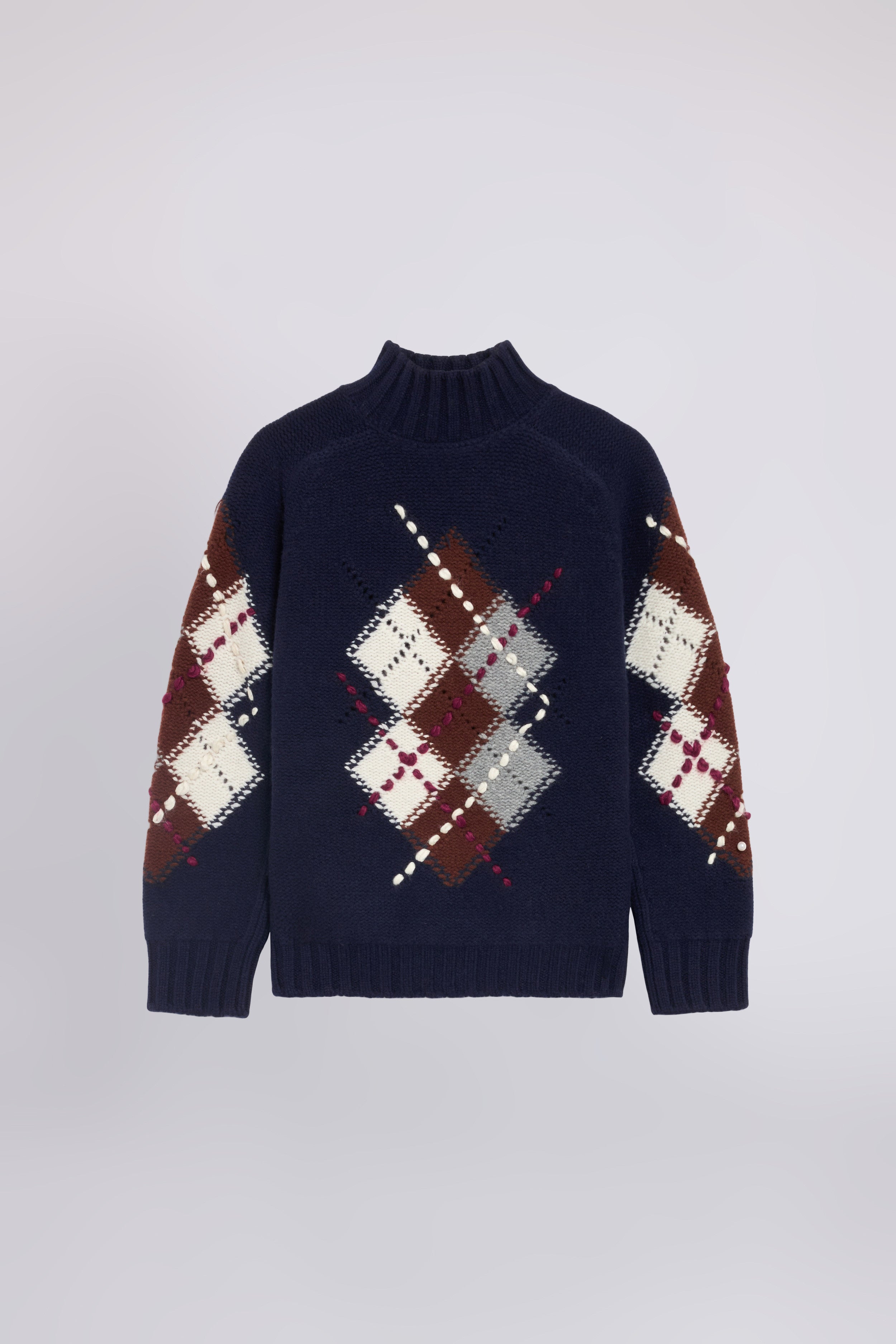 PULL COL HAUT AVEC ARGYLE MOTIF