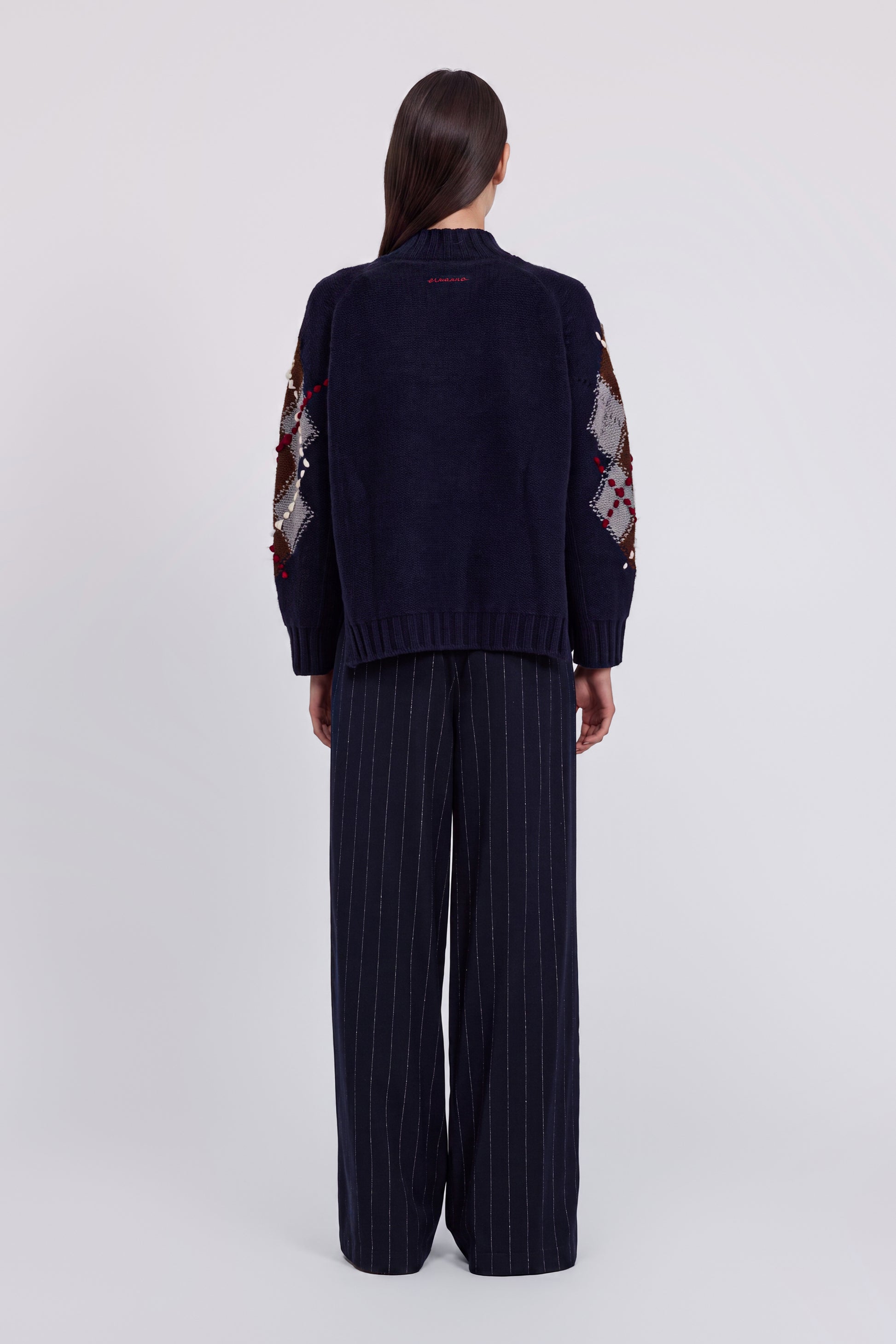 PULL COL HAUT AVEC ARGYLE MOTIF