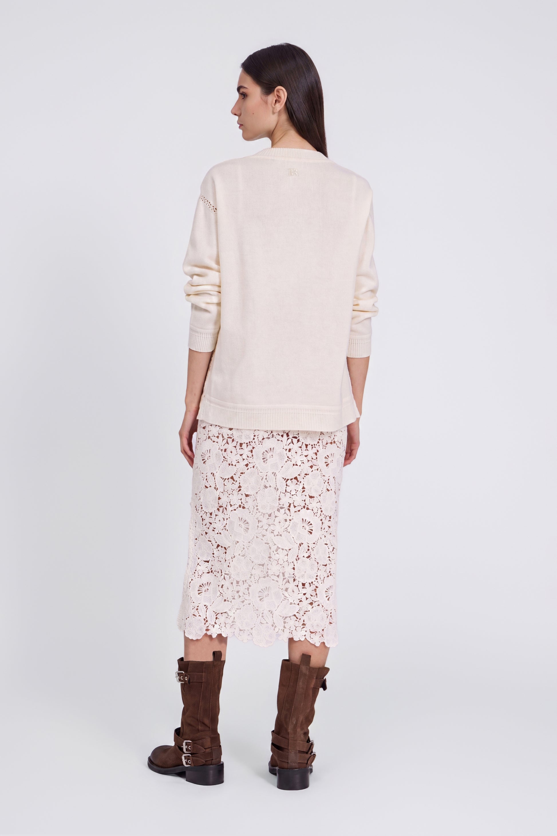 WOOL CROCHET LACE CARDIGAN