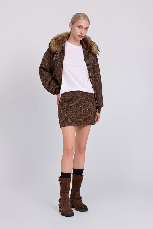 TWEED BOUCLÉ MINI SKIRT