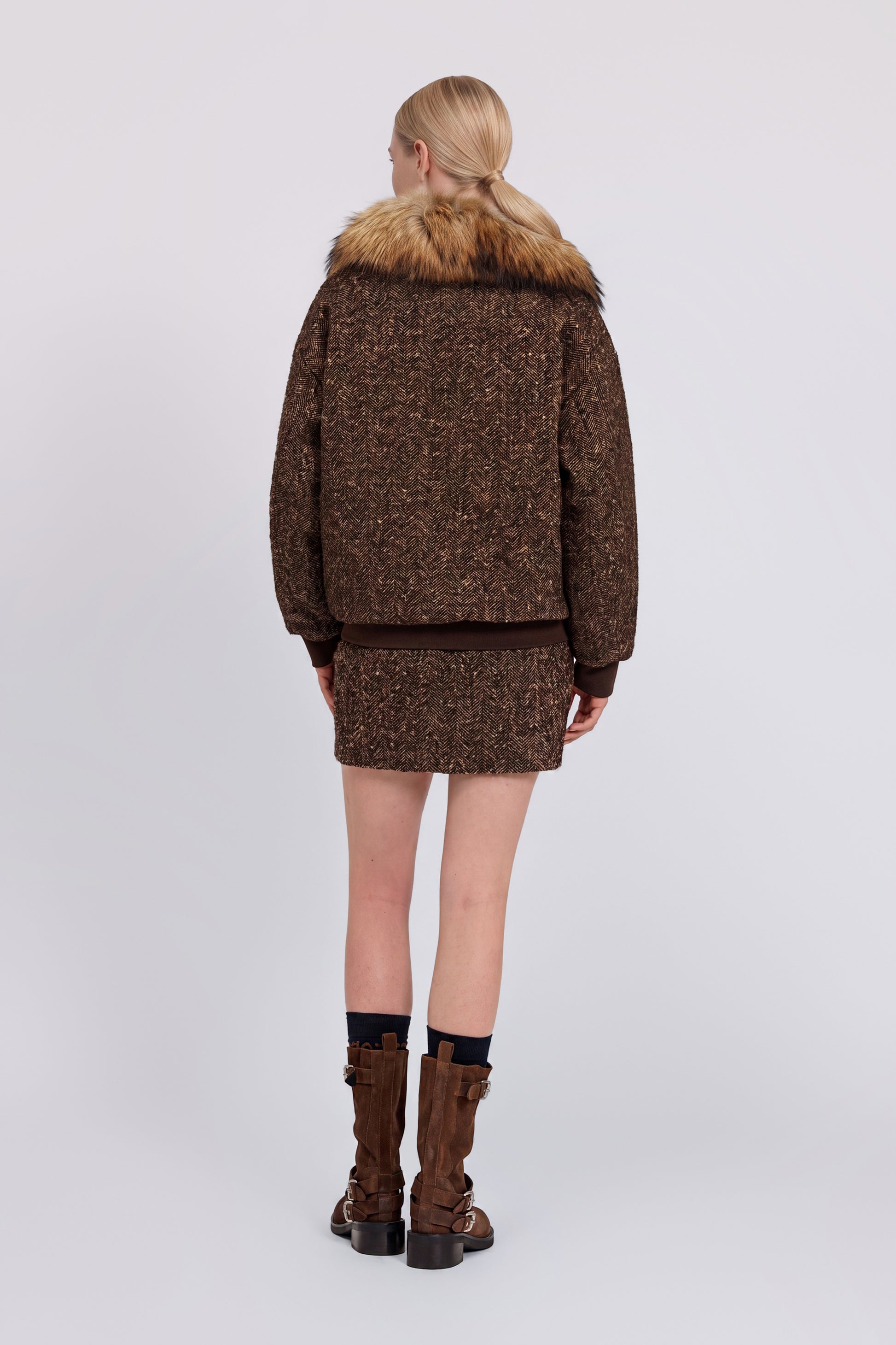 MINIGONNA IN TWEED BOUCLÉ