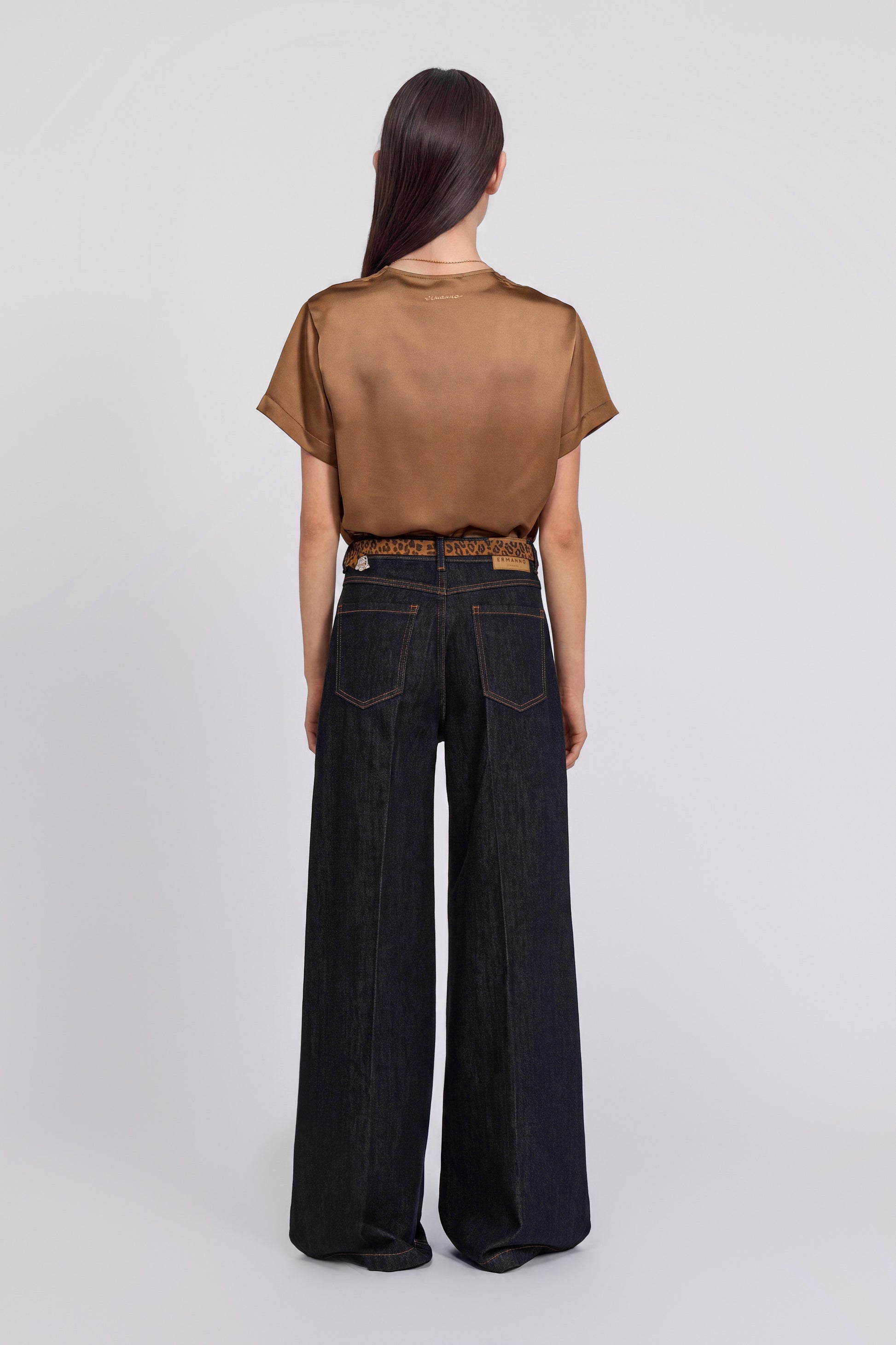 DARK BLUE FLARE JEANS