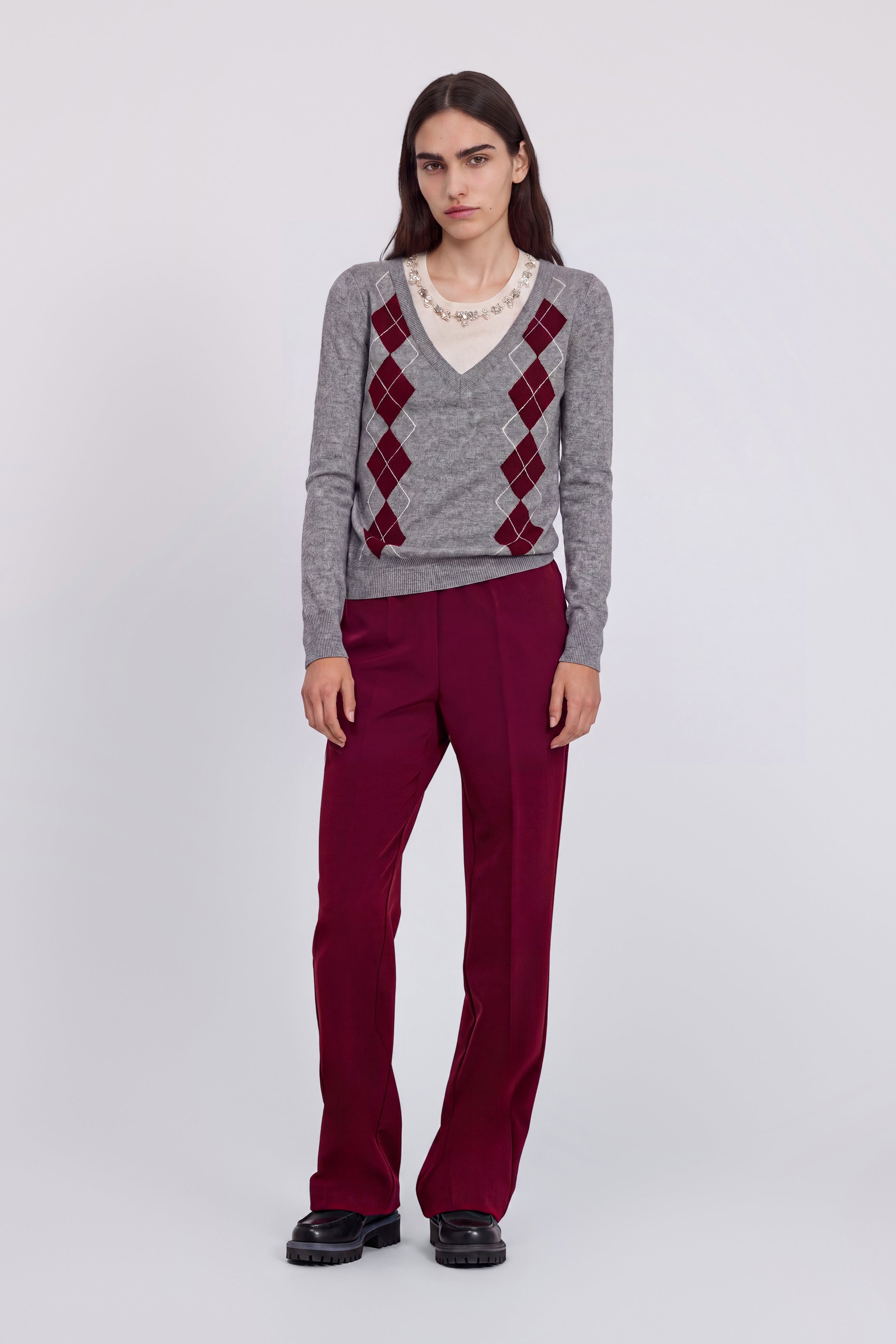 PANTALONI STRETCH CON ELASTICO LOGATO