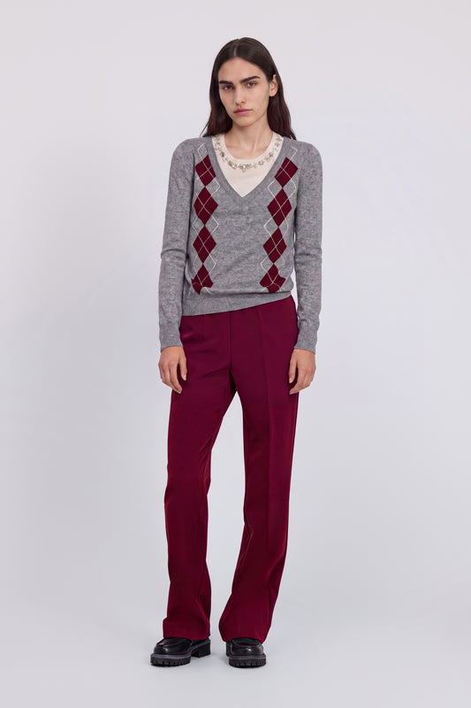 PANTALONI STRETCH CON ELASTICO LOGATO