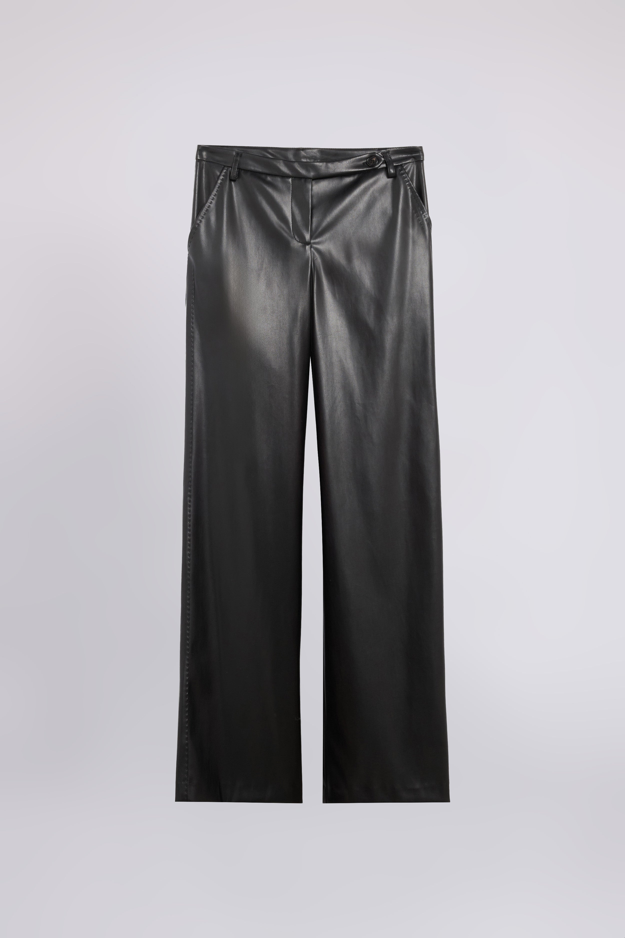 PANTALONE SARTORIALE IN ECOPELLE