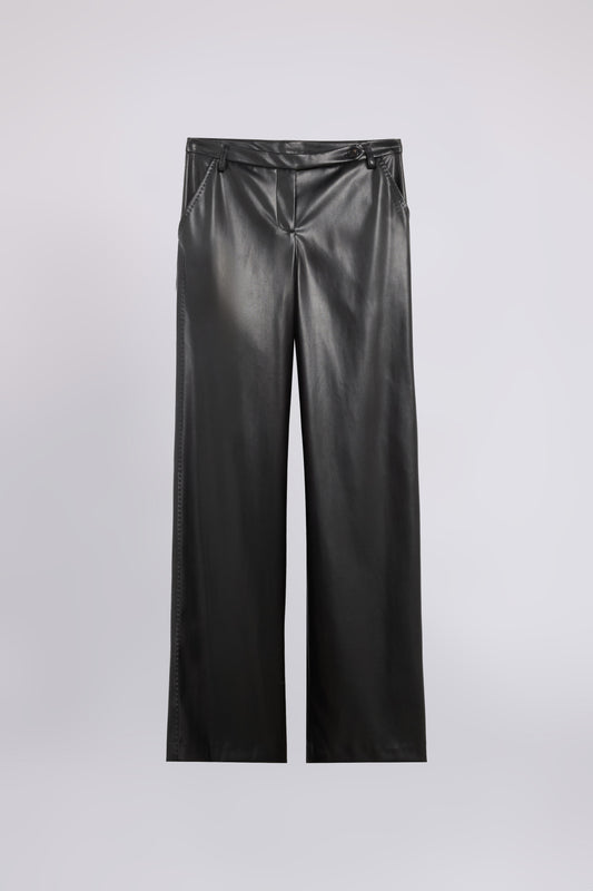 PANTALON DE TAILLE EN FAUX CUIR