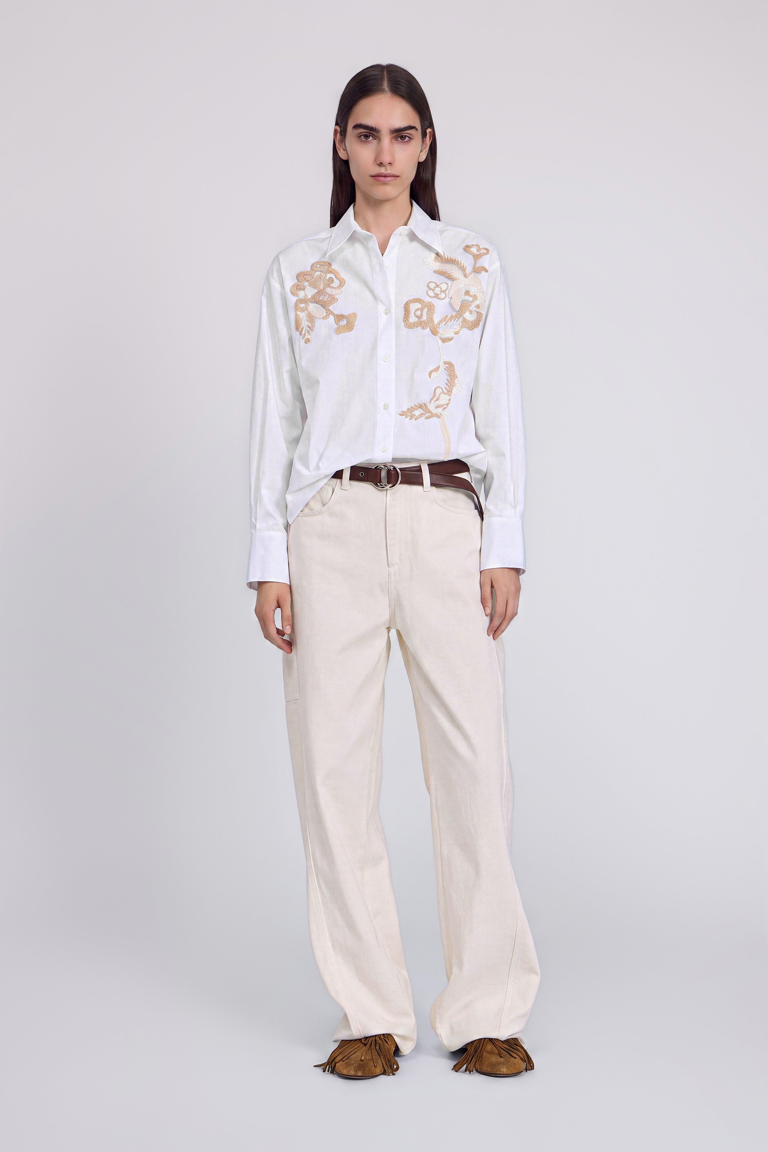 PANTALON BARREL LEG EN DENIM BULL