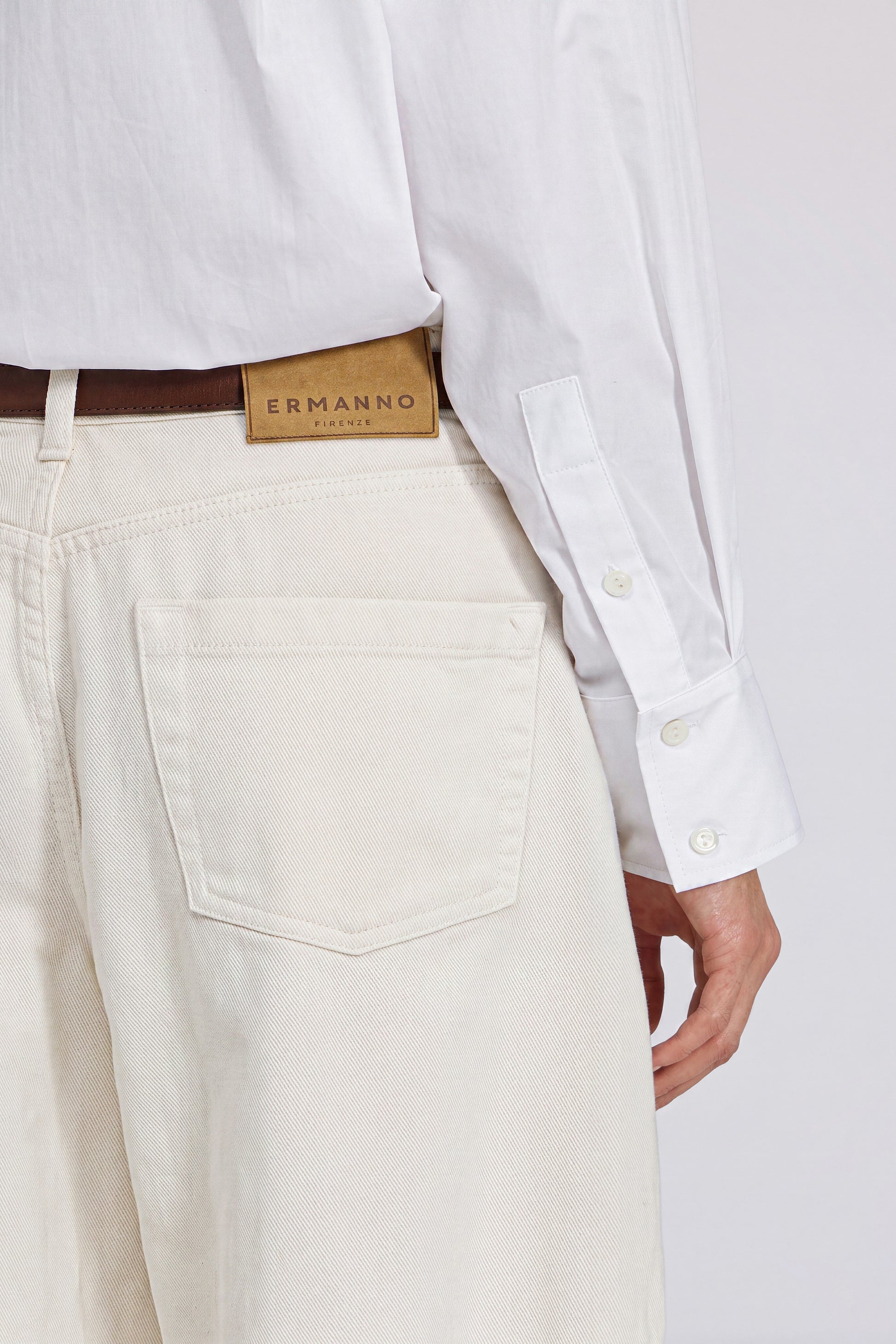 PANTALON BARREL LEG EN DENIM BULL