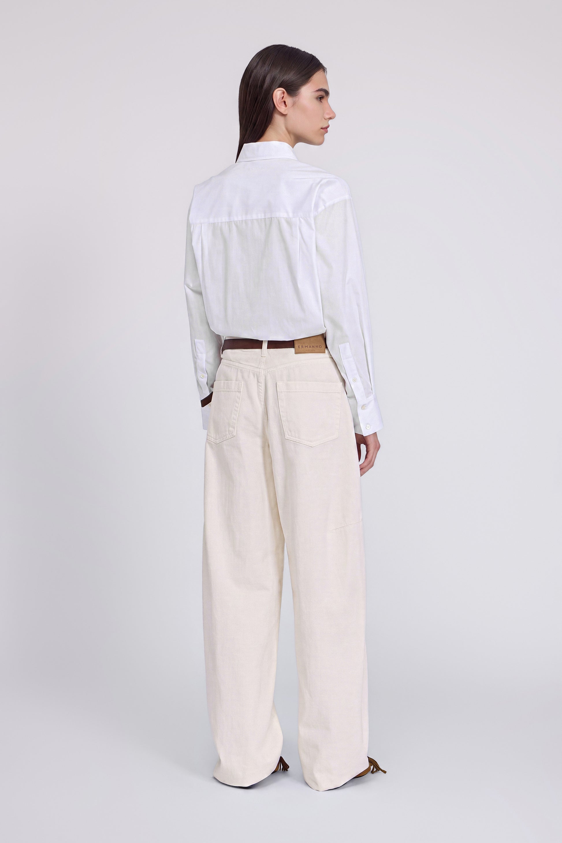 PANTALON BARREL LEG EN DENIM BULL