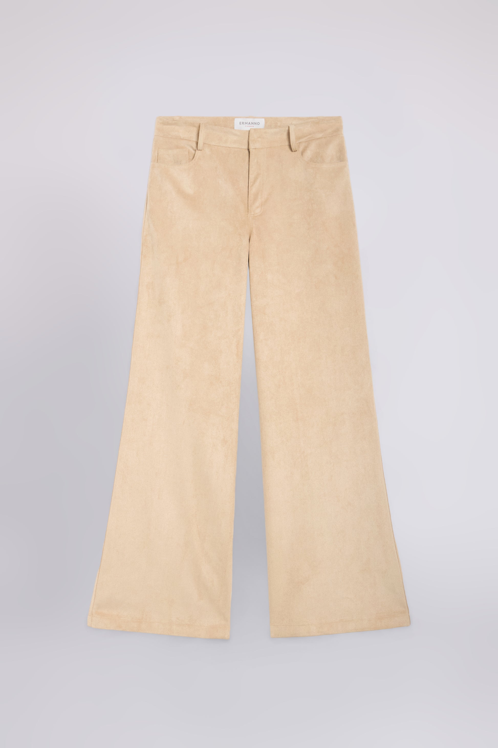 PANTALON FLARE EN SUÉDINE ÉCOLOGIQUE