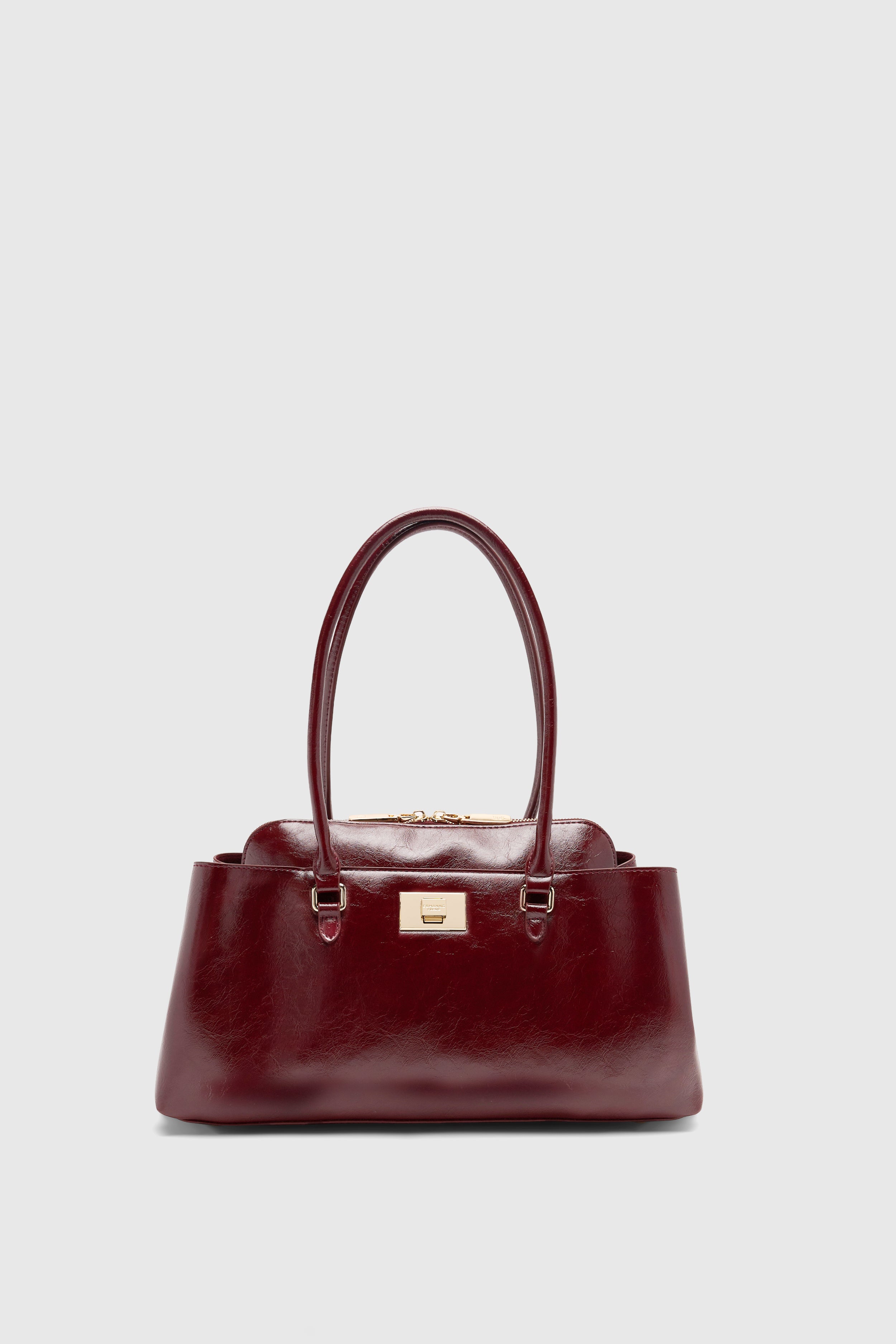BORSA A SPALLA IN ECOPELLE EFFETTO VINTAGE