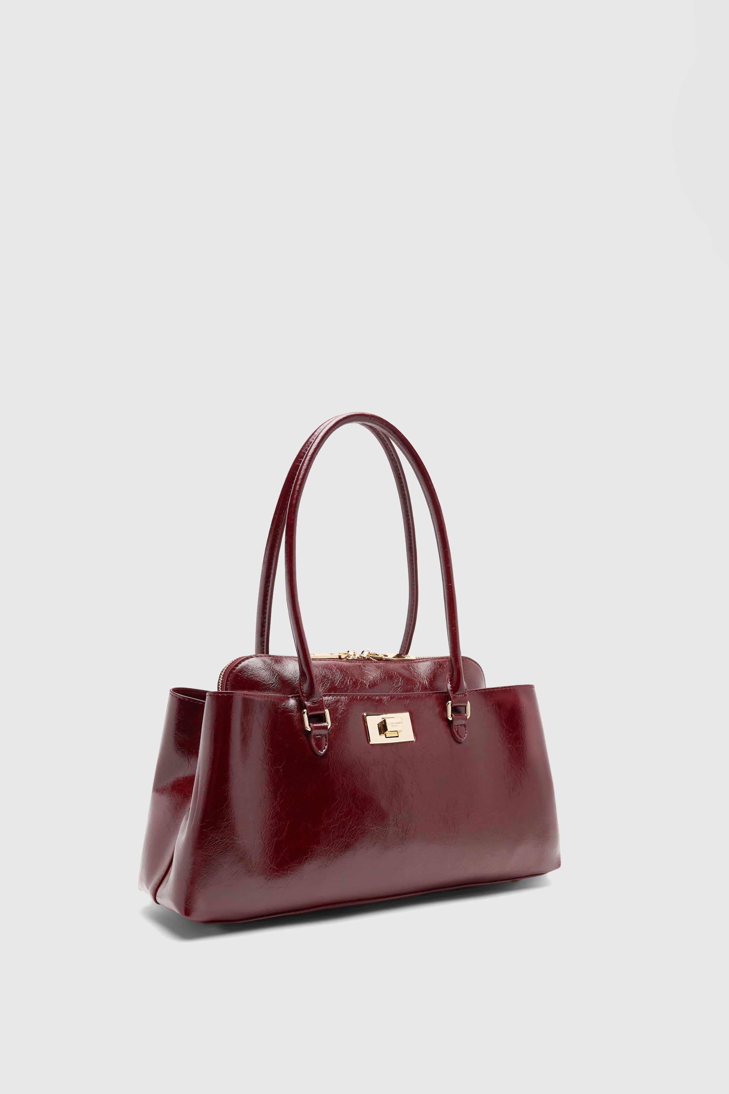 BORSA A SPALLA IN ECOPELLE EFFETTO VINTAGE