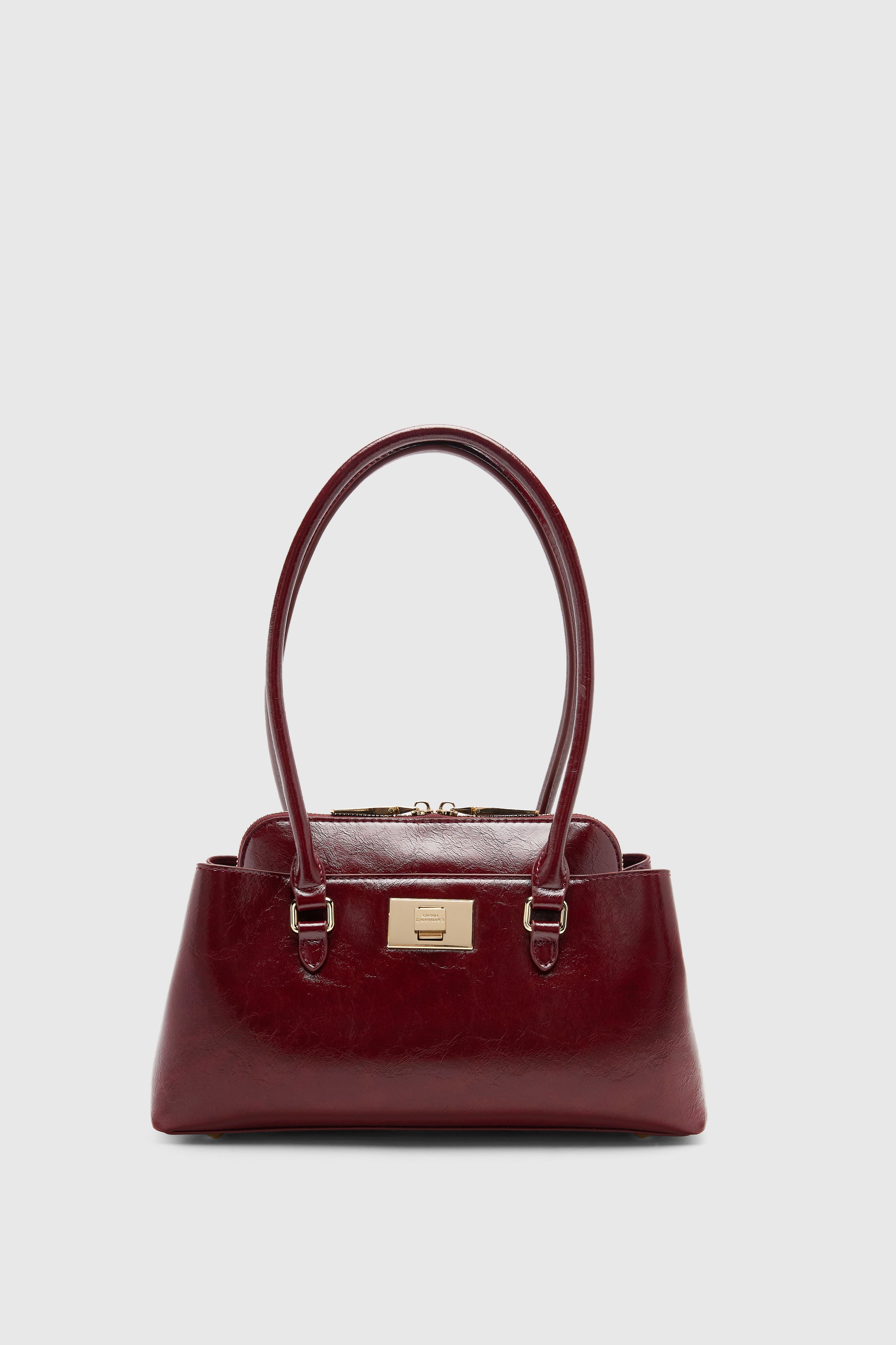 BORSA A SPALLA PICCOLA IN ECOPELLE EFFETTO VINTAGE