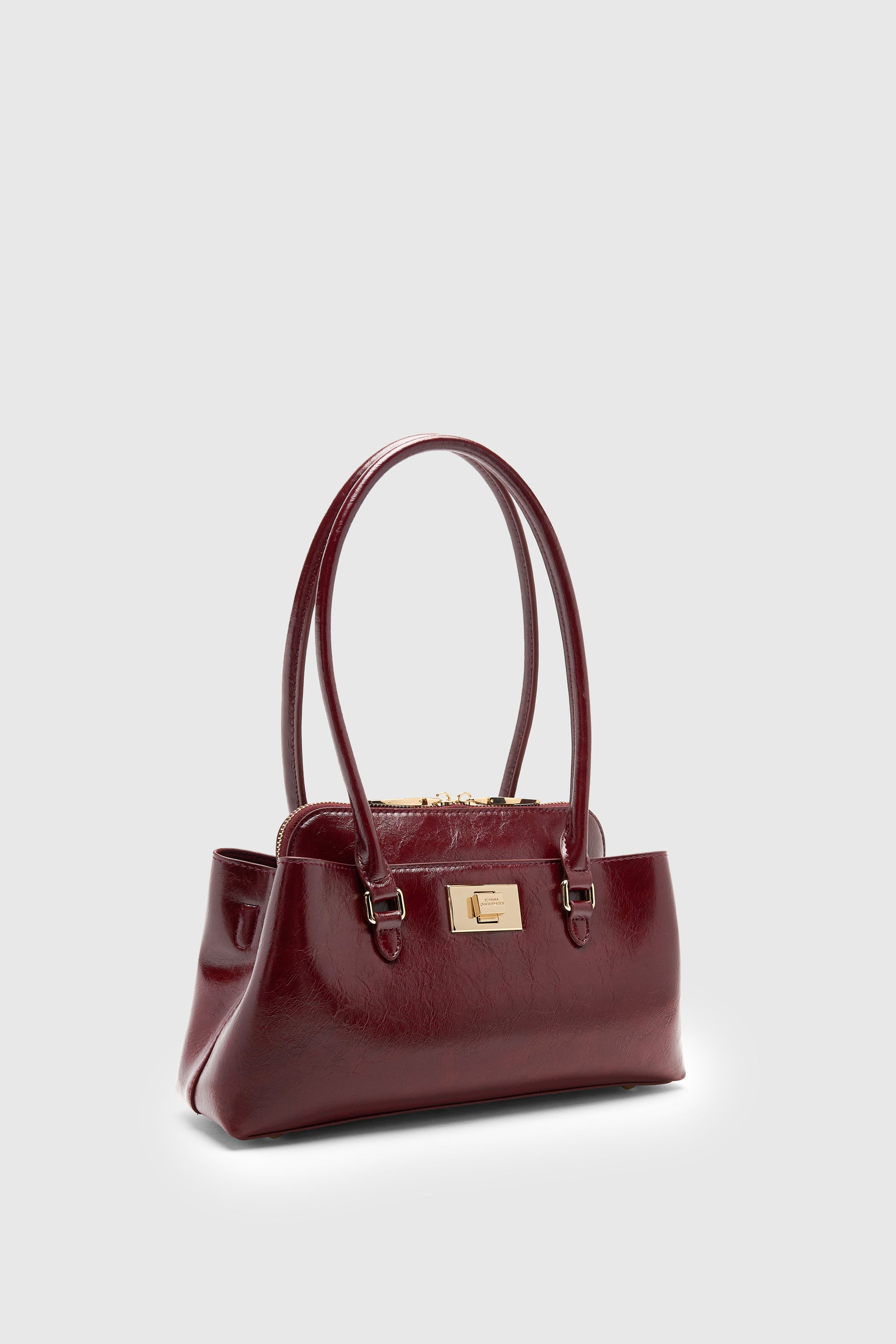 BORSA A SPALLA PICCOLA IN ECOPELLE EFFETTO VINTAGE