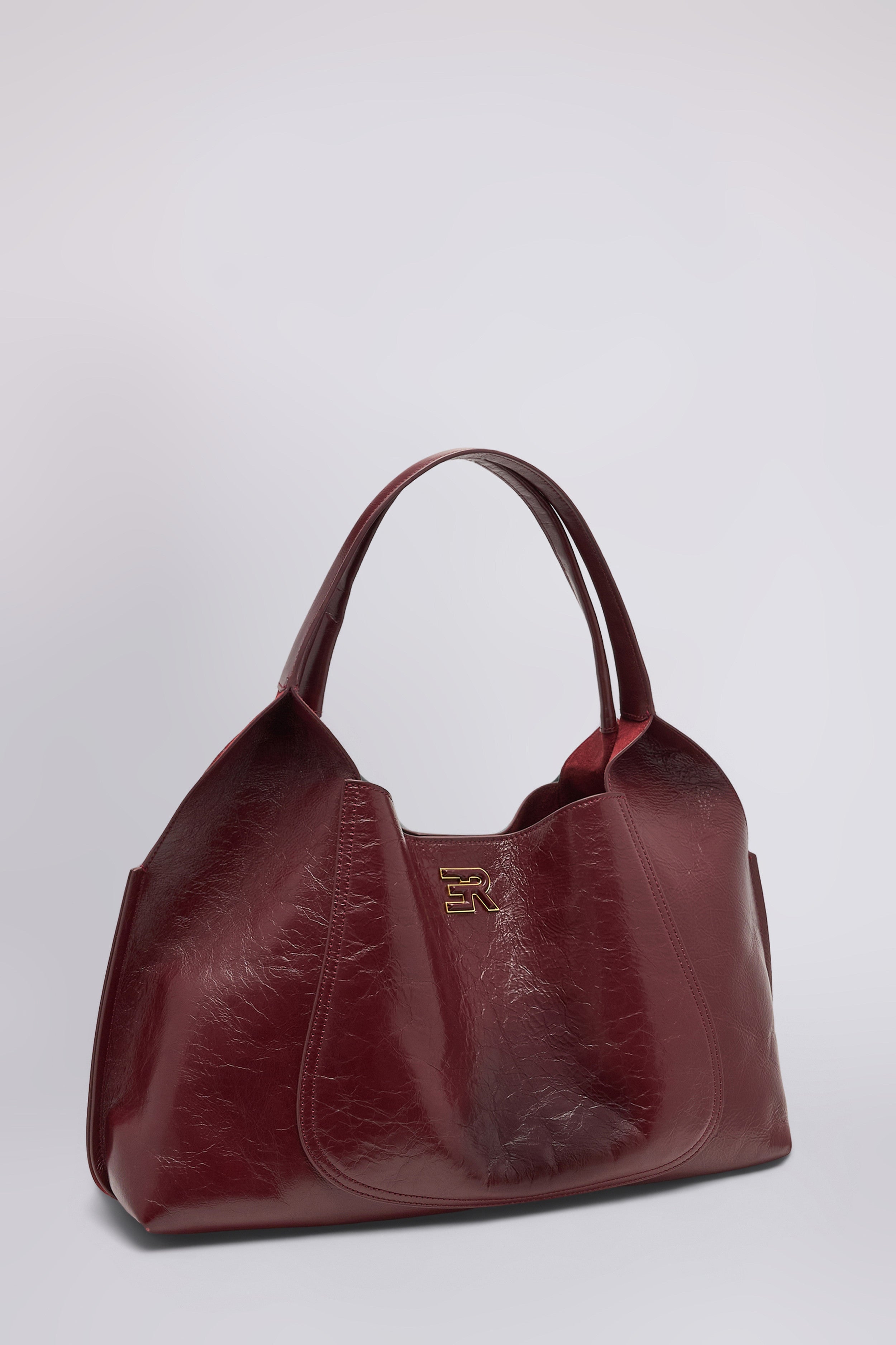 CANDY HOBO GRANDE IN PELLE VINTAGE LUCIDA CON POUCH