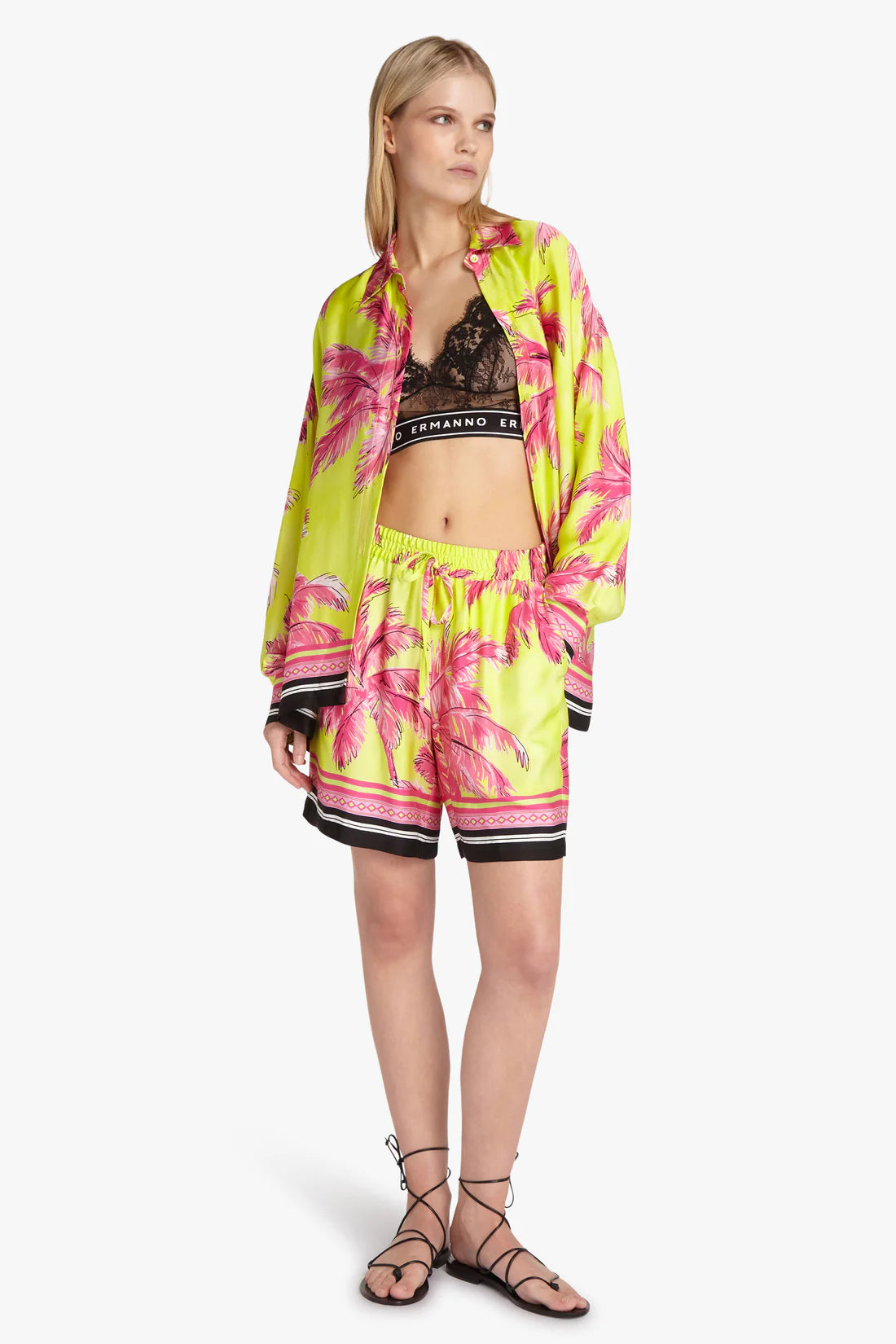 Oversized palm tree shirt