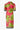 Palm tree-detail wrap dress