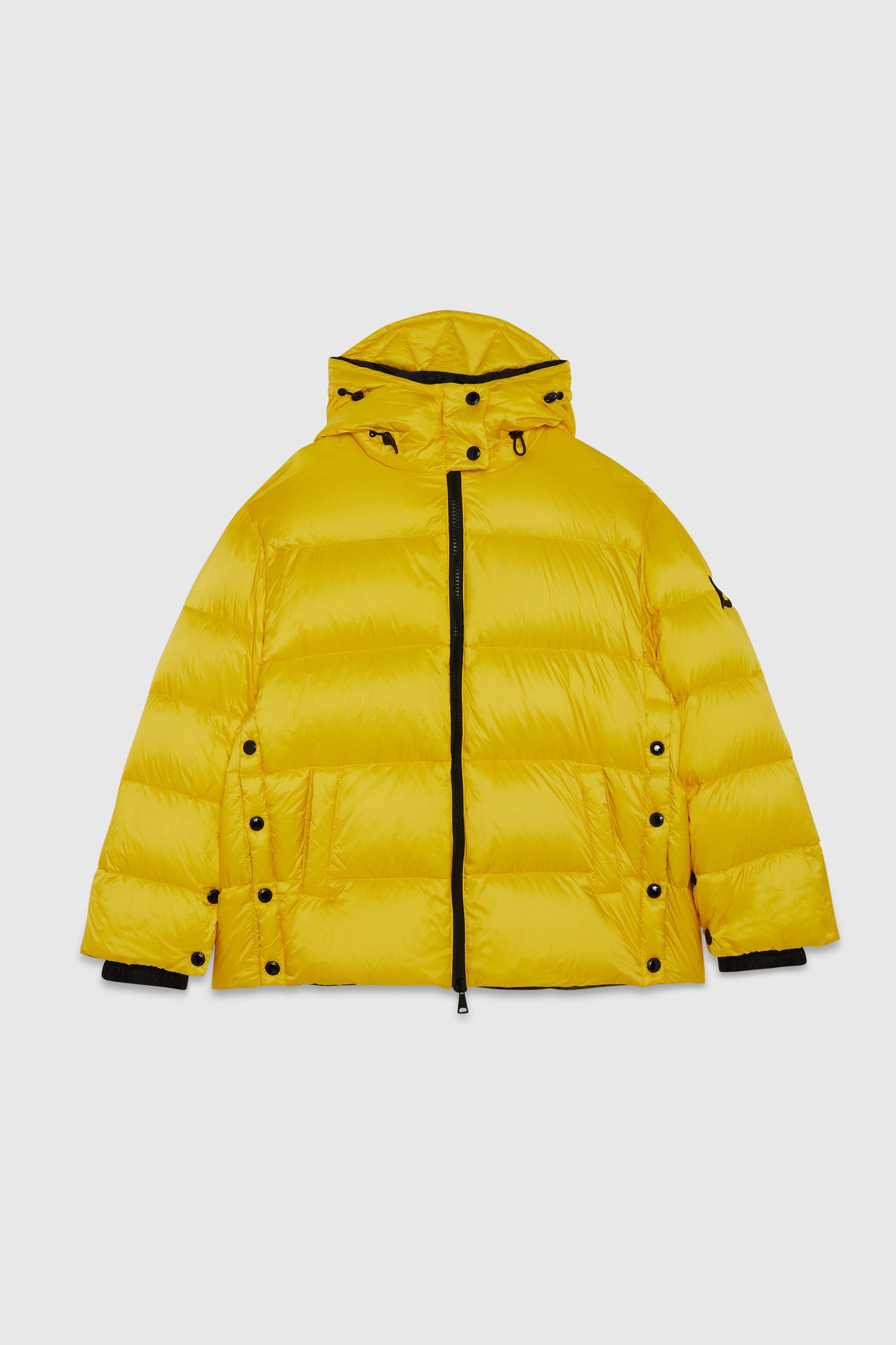 Two-tone down jacket with logo