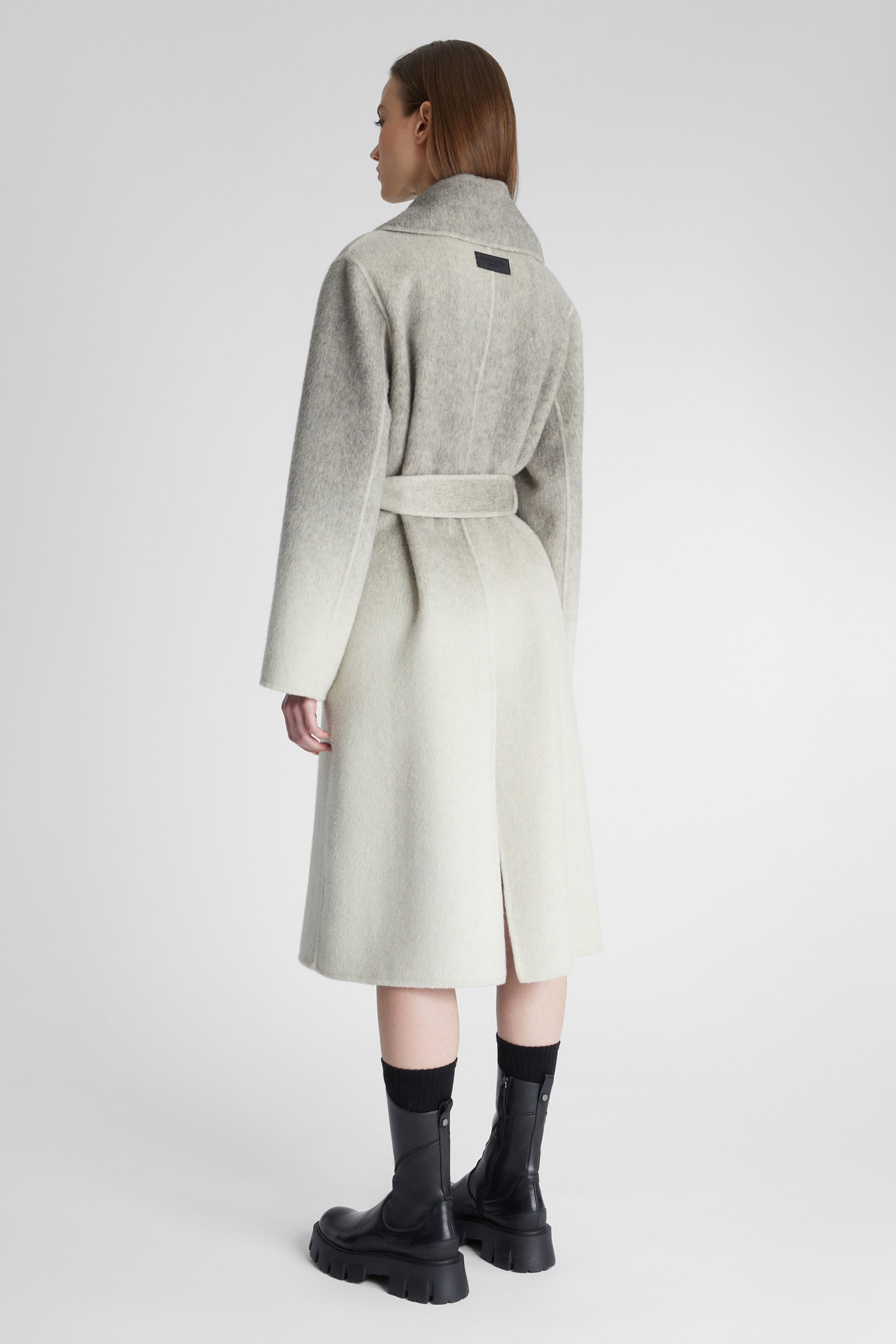 Gradient wool coat