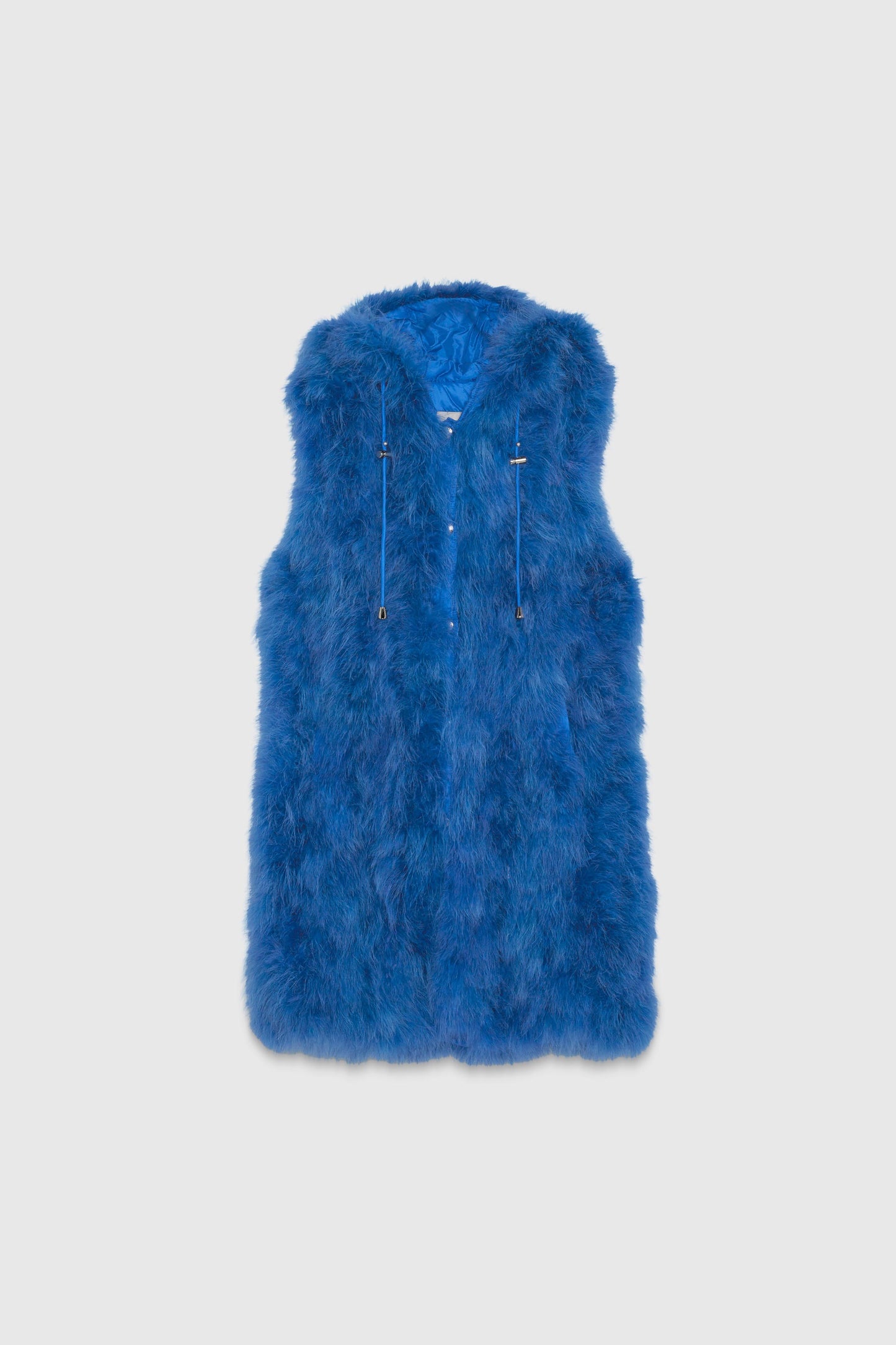 Gilet oversize en autruche