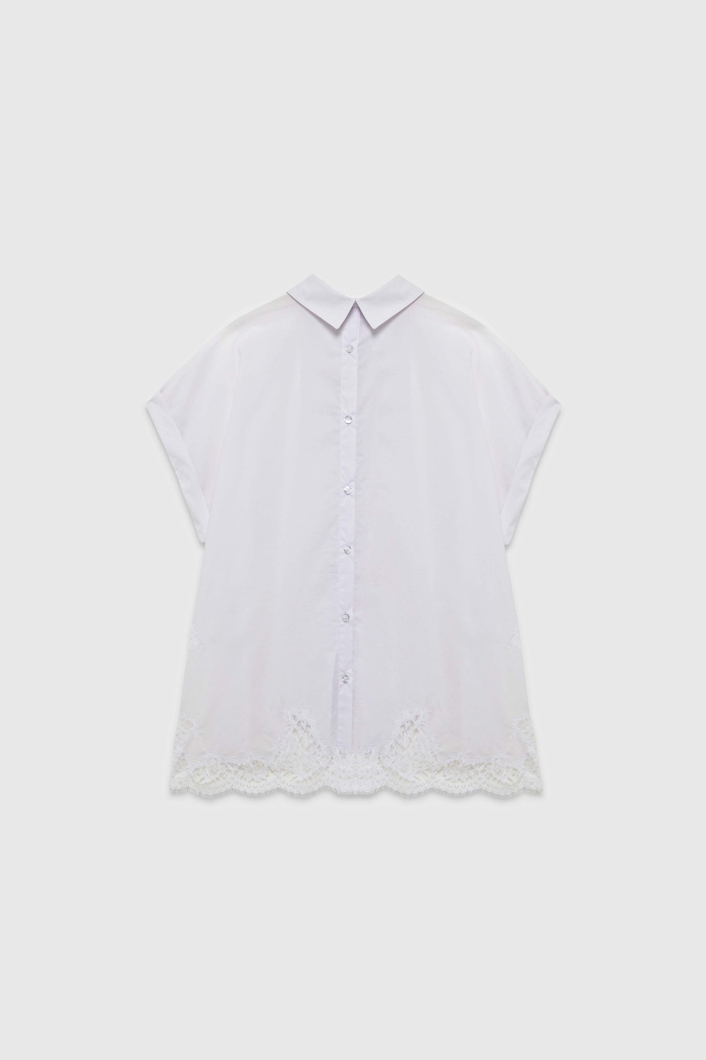 SHORT SLEEVES SHIRT WITH LACE