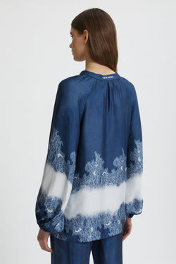 Image of BLUSA IN RASO STAMPATO