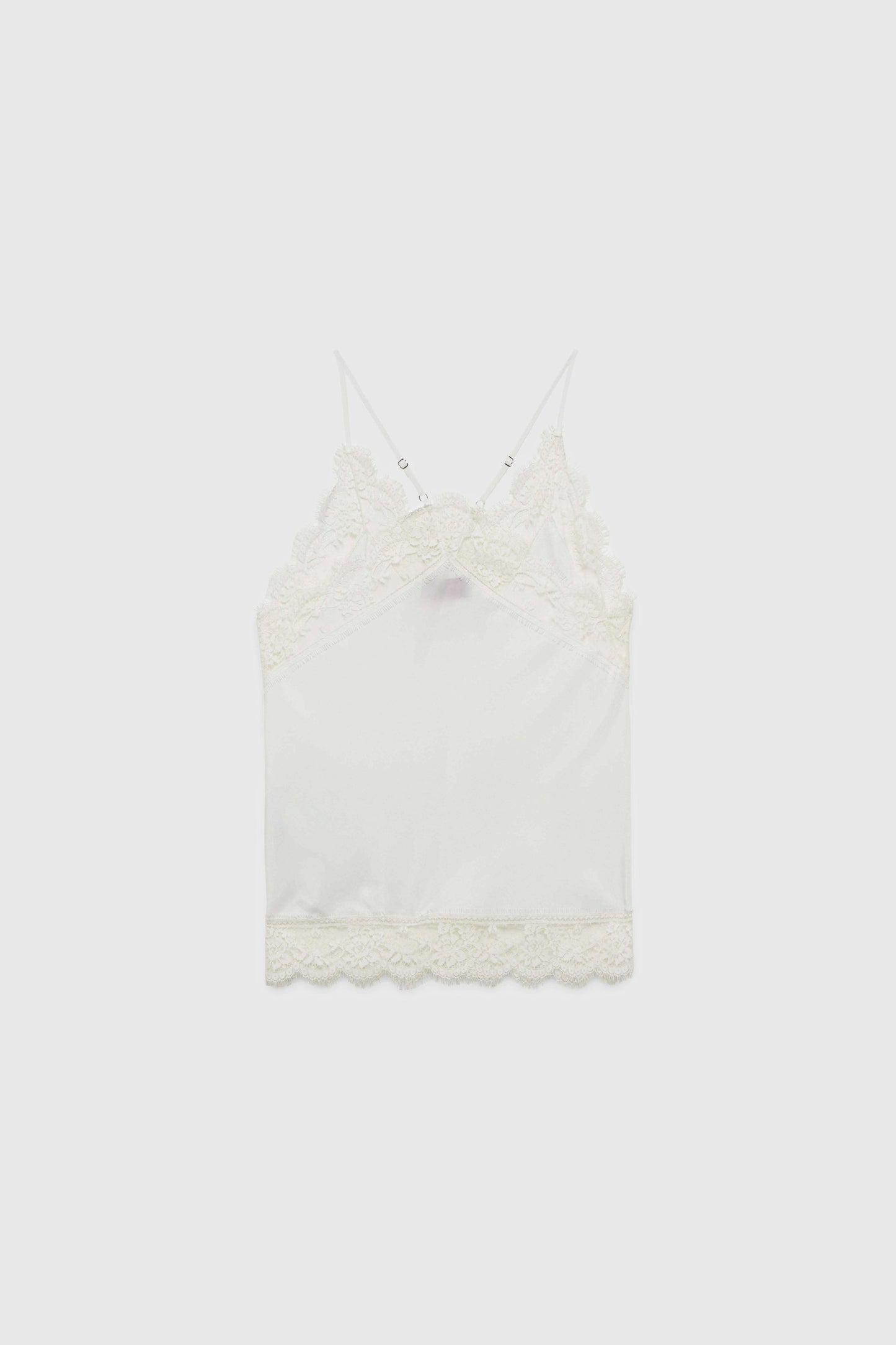GEORGETTE SLIP TOP WITH LACE