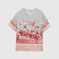 T-SHIRT EN SATIN DE VISCOSE AVEC FLEURS