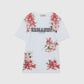 PRINTED FLORAL T-SHIRT WITH LOGO