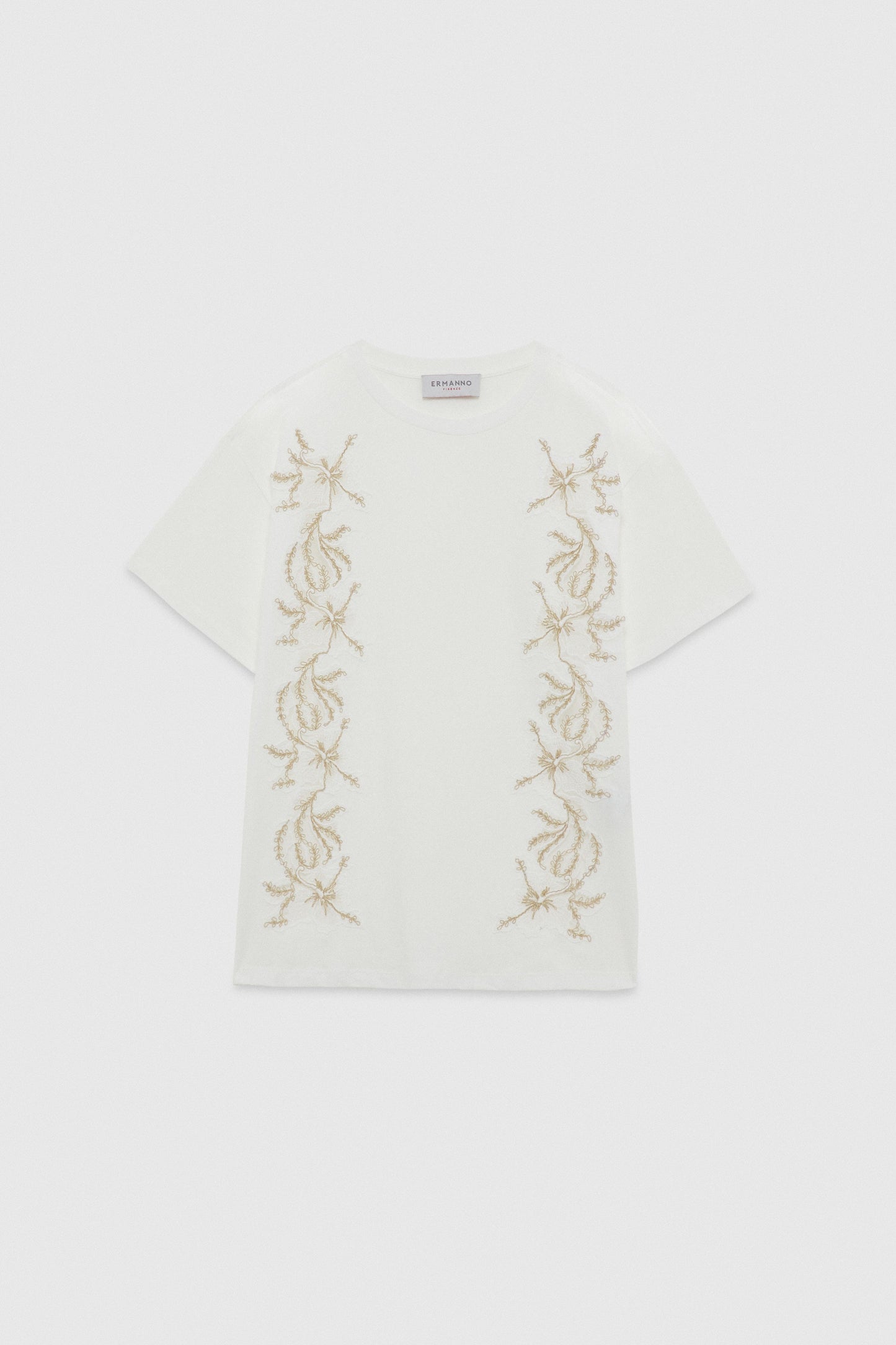 T-SHIRT WITH BICOLOR EMBROIDERY