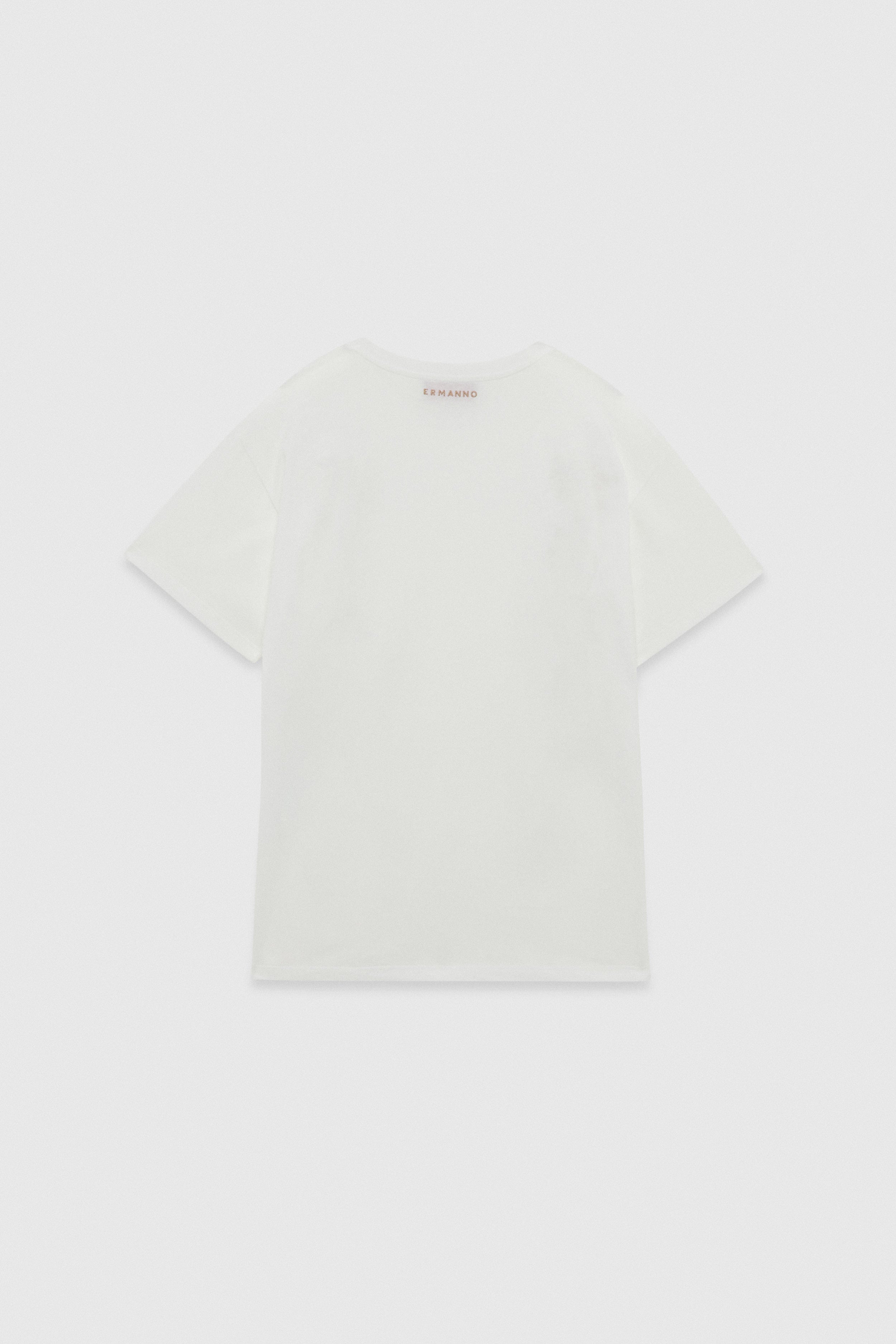 T-SHIRT WITH BICOLOR EMBROIDERY