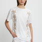 T-SHIRT WITH BICOLOR EMBROIDERY