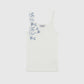 RIBBED VEST WITH EMBROIDERY INSERT