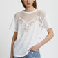 T-SHIRT WITH LACE INSERT