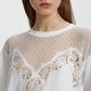 T-SHIRT WITH LACE INSERT