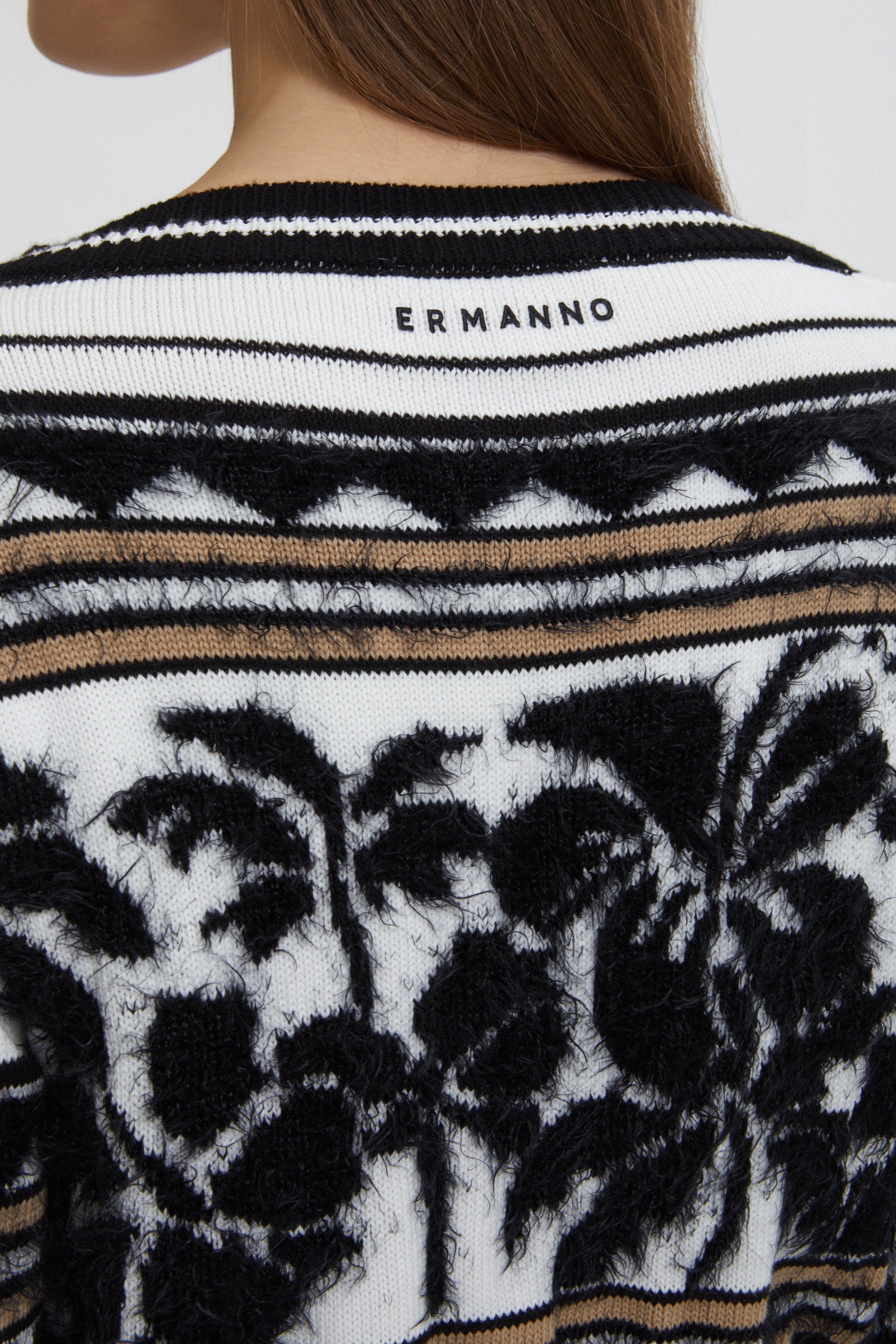 CARDIGAN CORTO JACQUARD