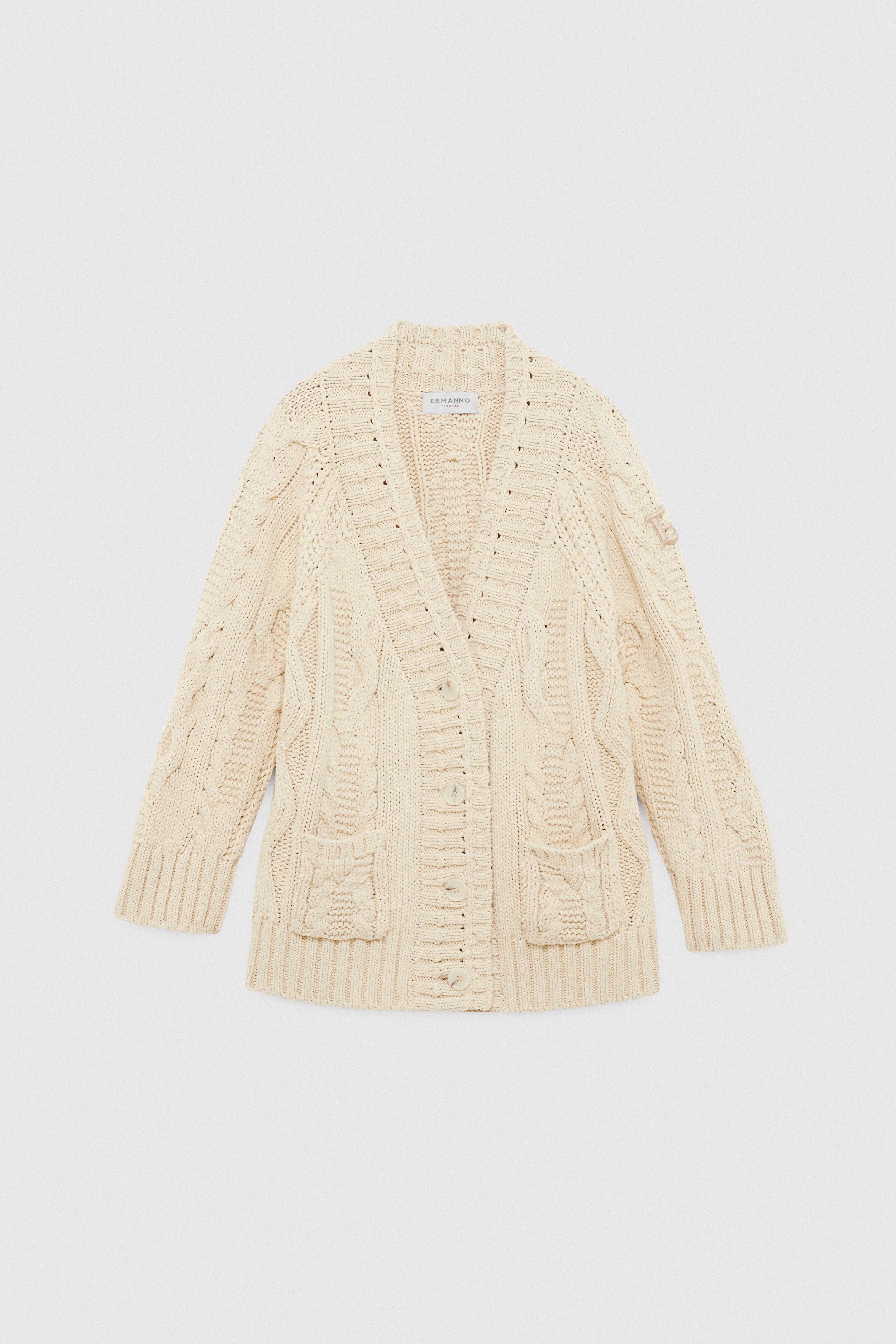 CARDIGAN A TRECCE CON TASCHE