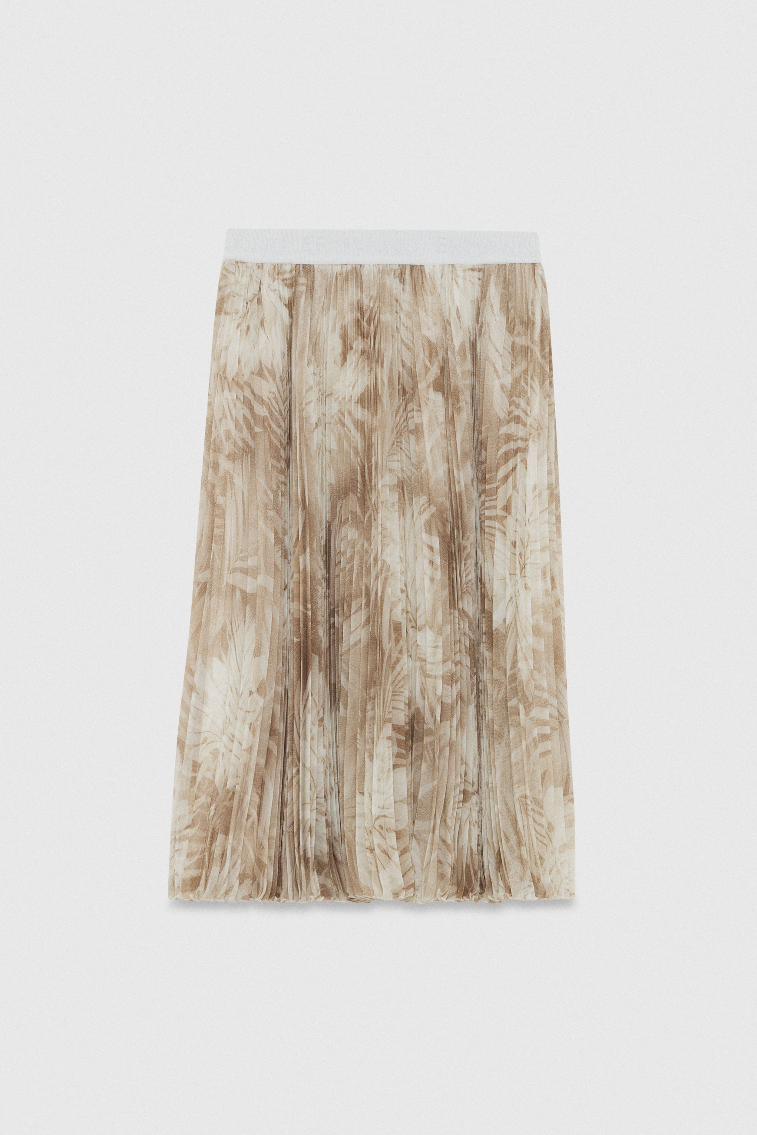 FOREST PRINTED PLEATED SKIRT