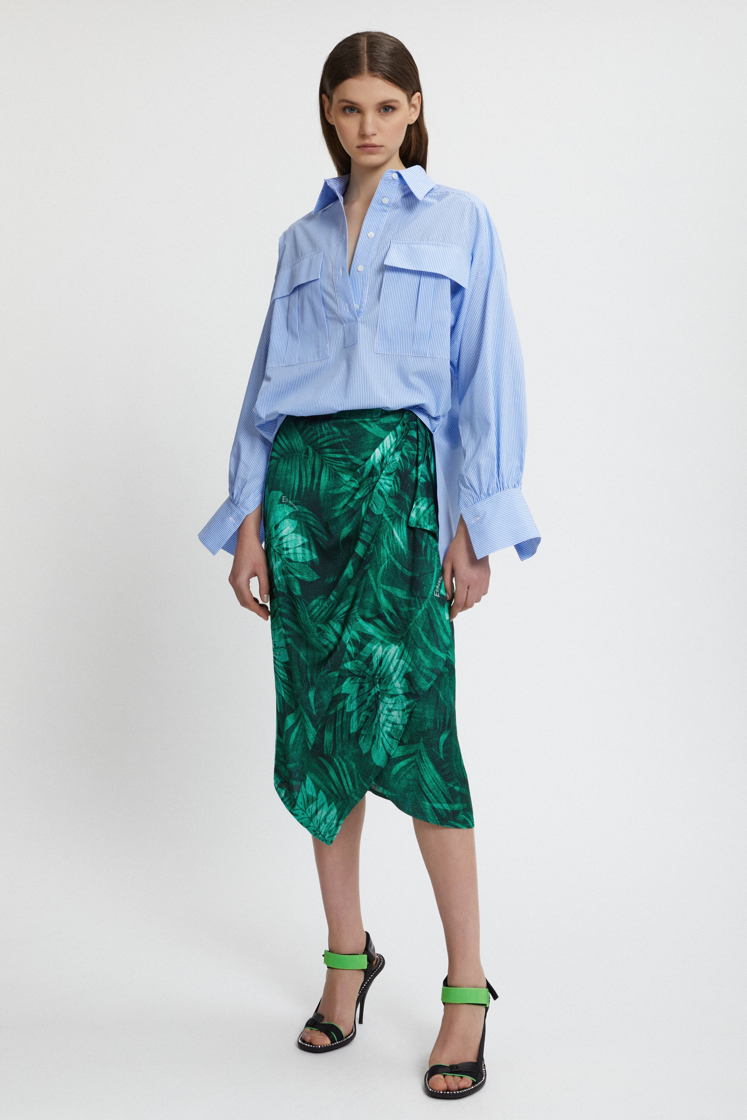 FOREST PRINTED PAREO SKIRT