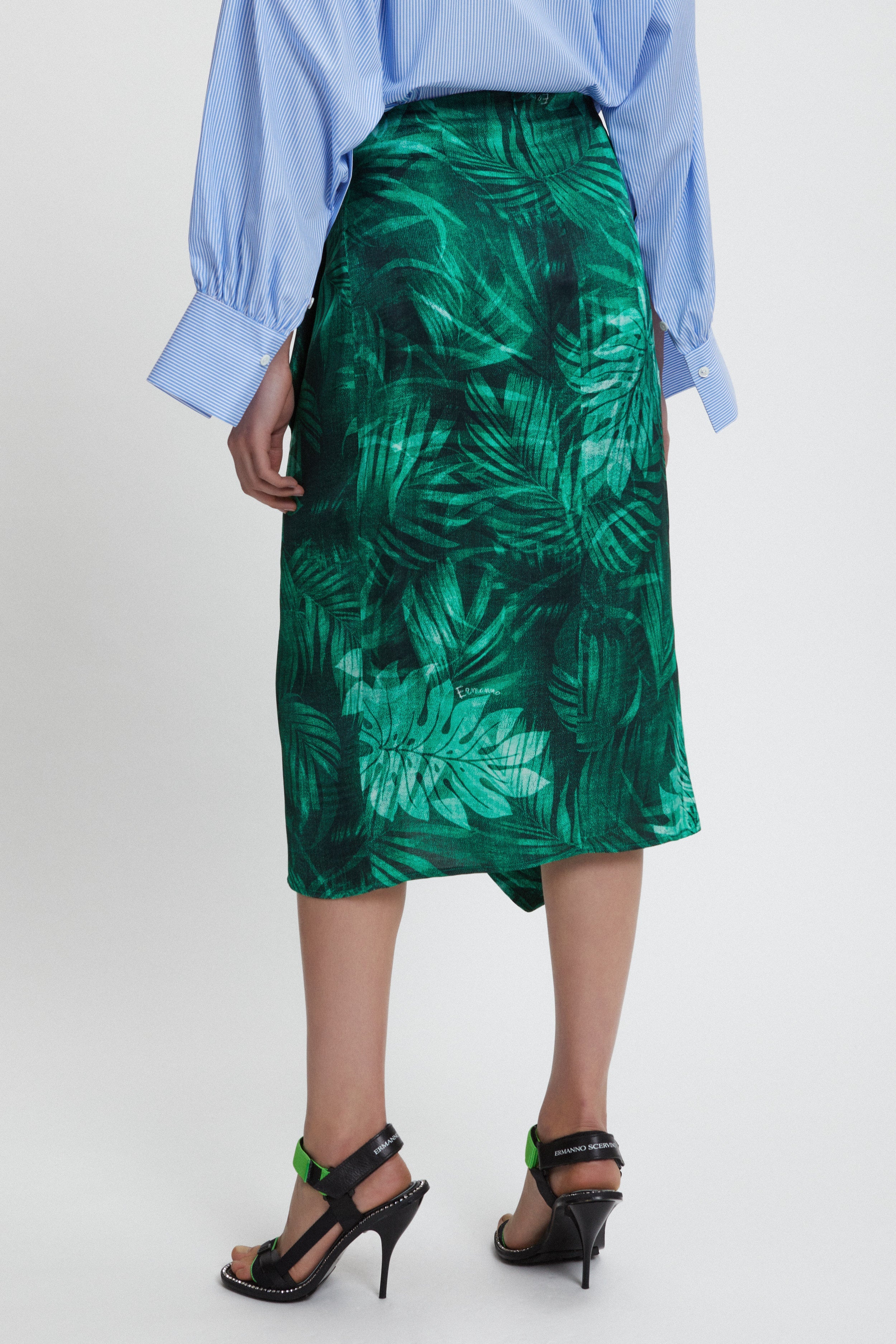FOREST PRINTED PAREO SKIRT